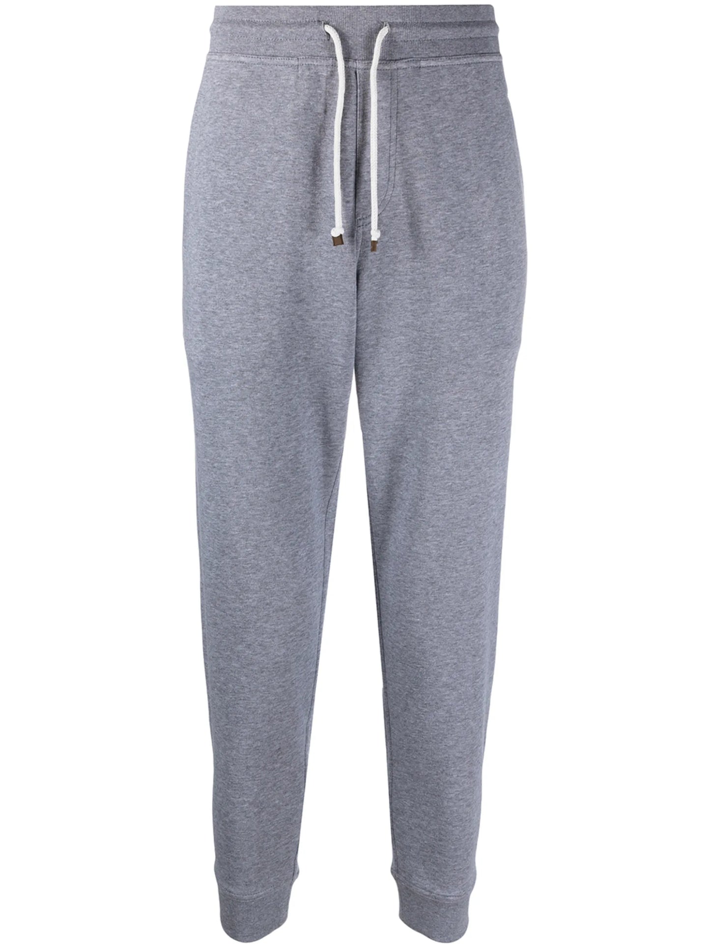 tapered cotton-blend trousers