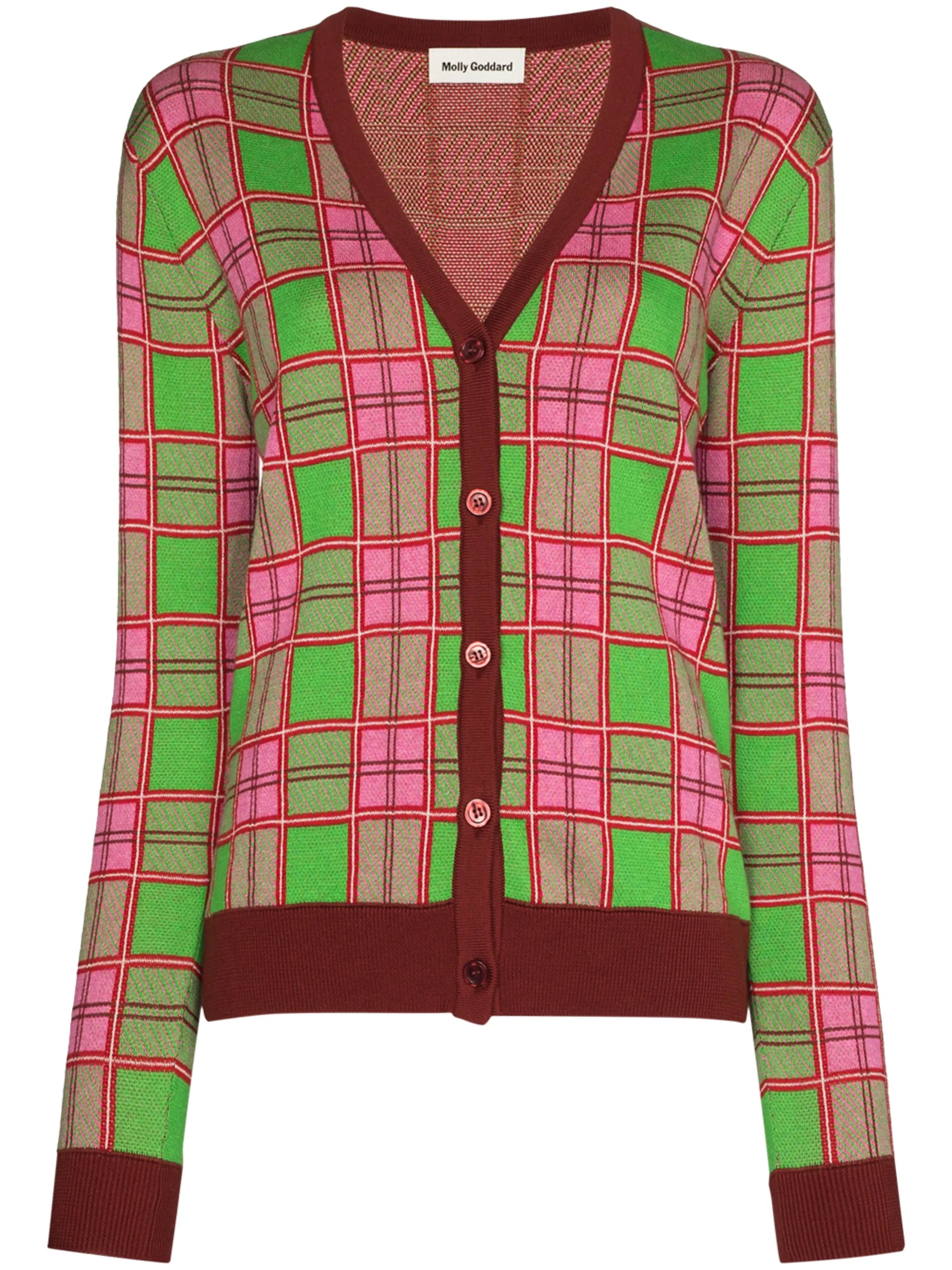 Emma intarsia-knit cardigan