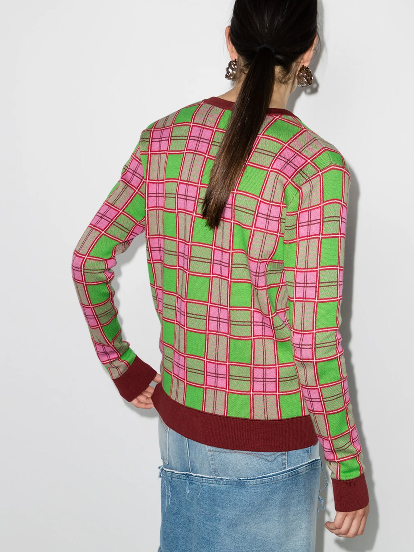 Emma intarsia-knit cardigan