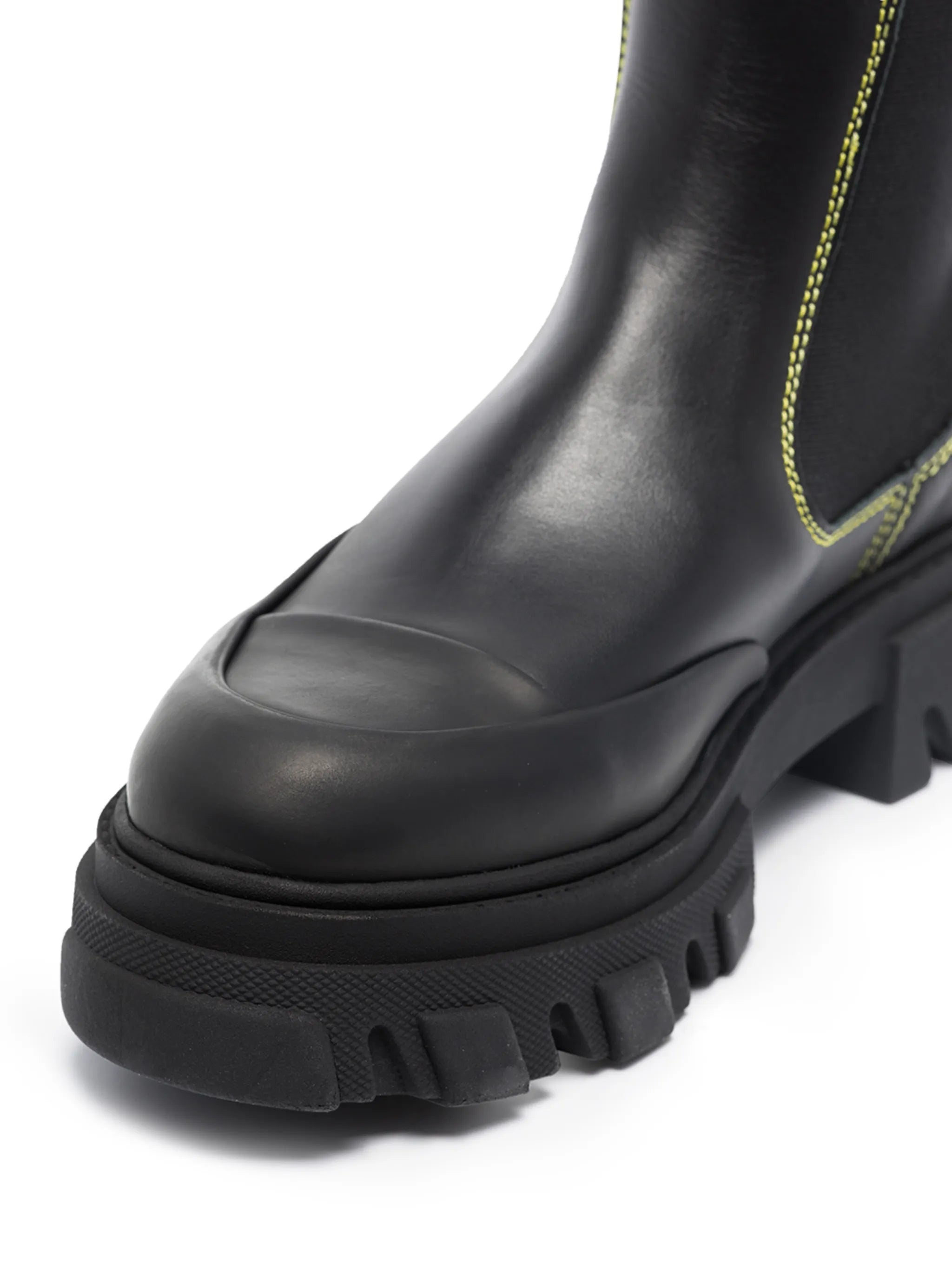 knee-high leather boots