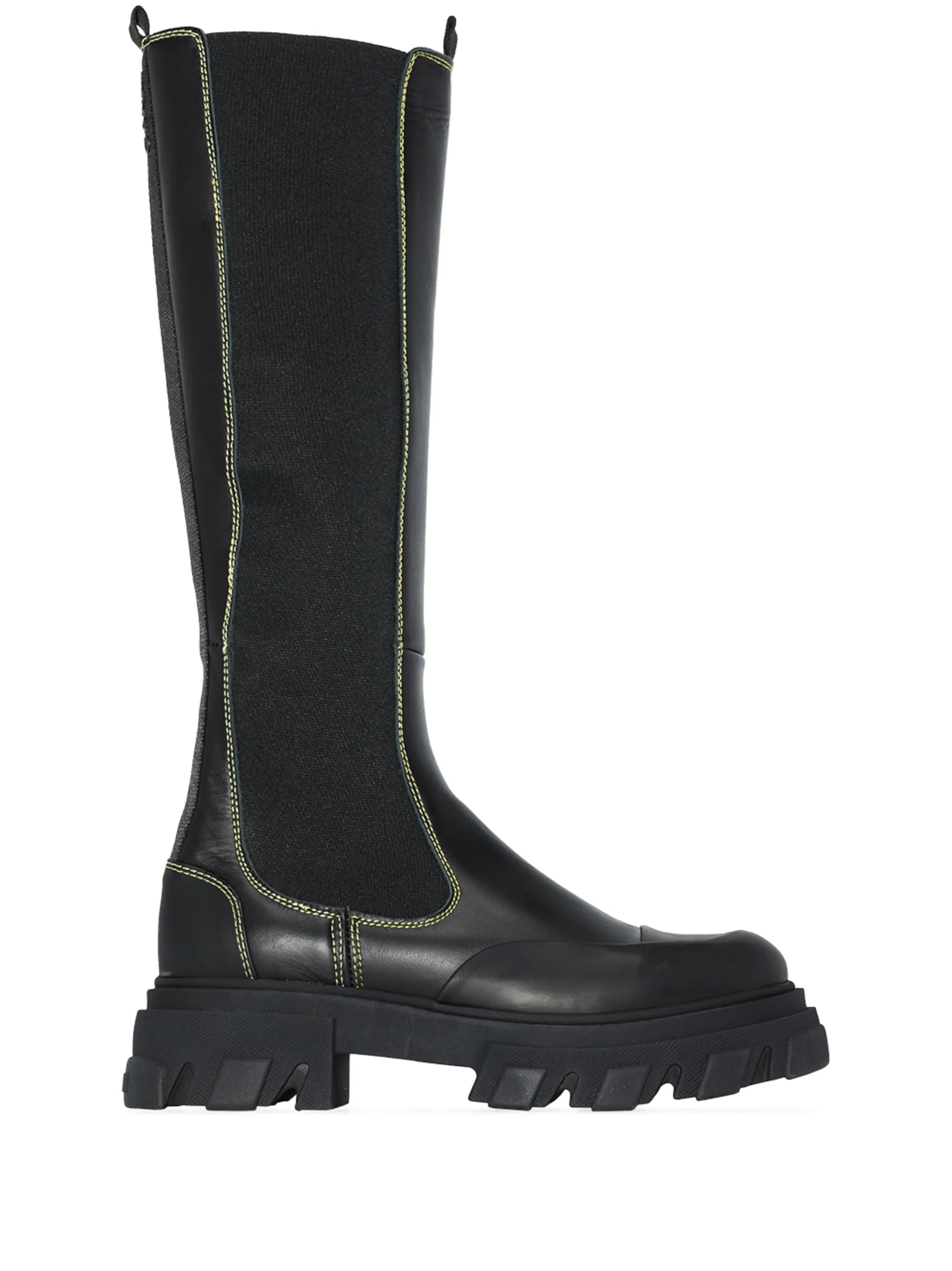 knee-high leather boots