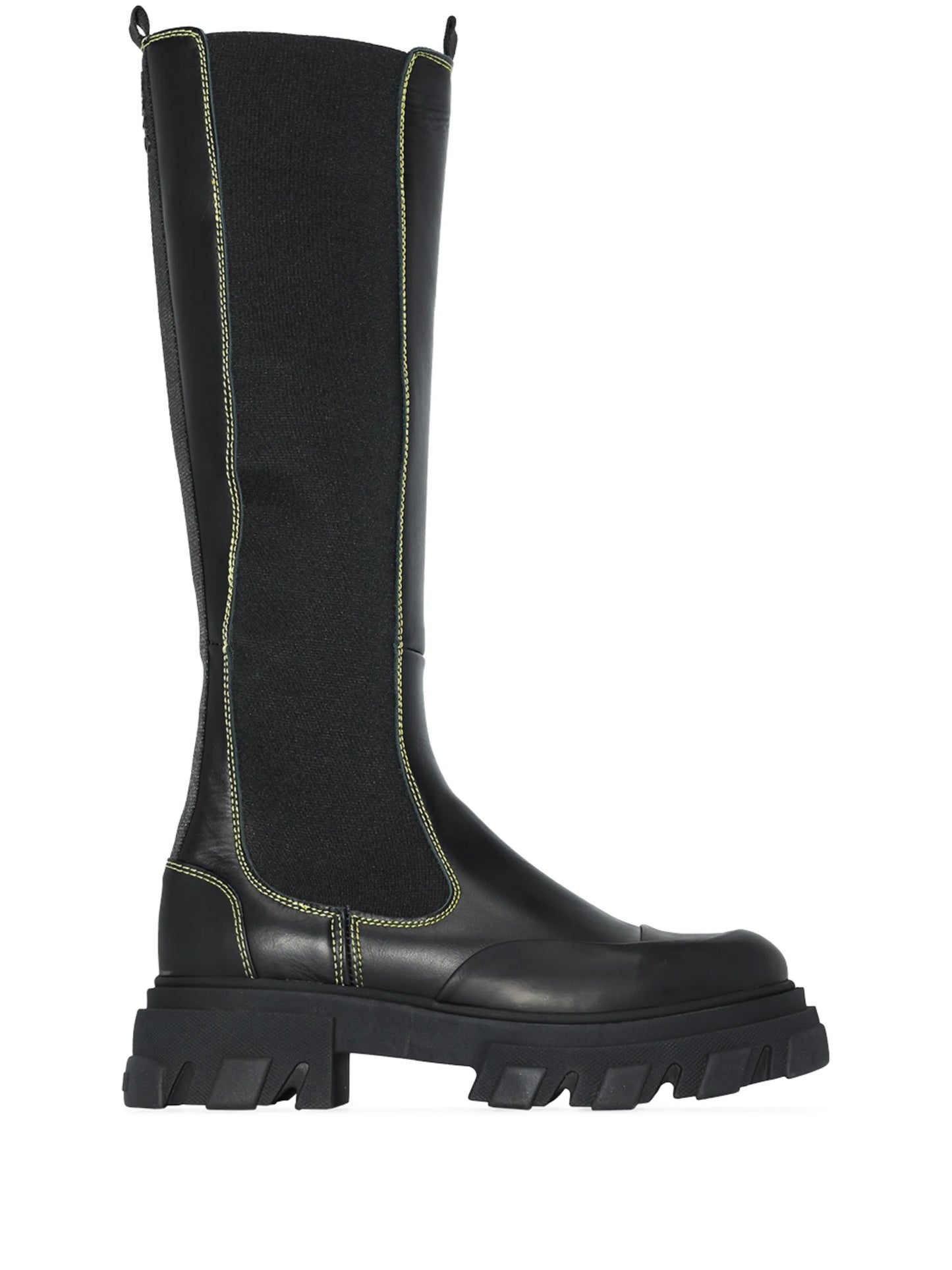 knee-high leather boots