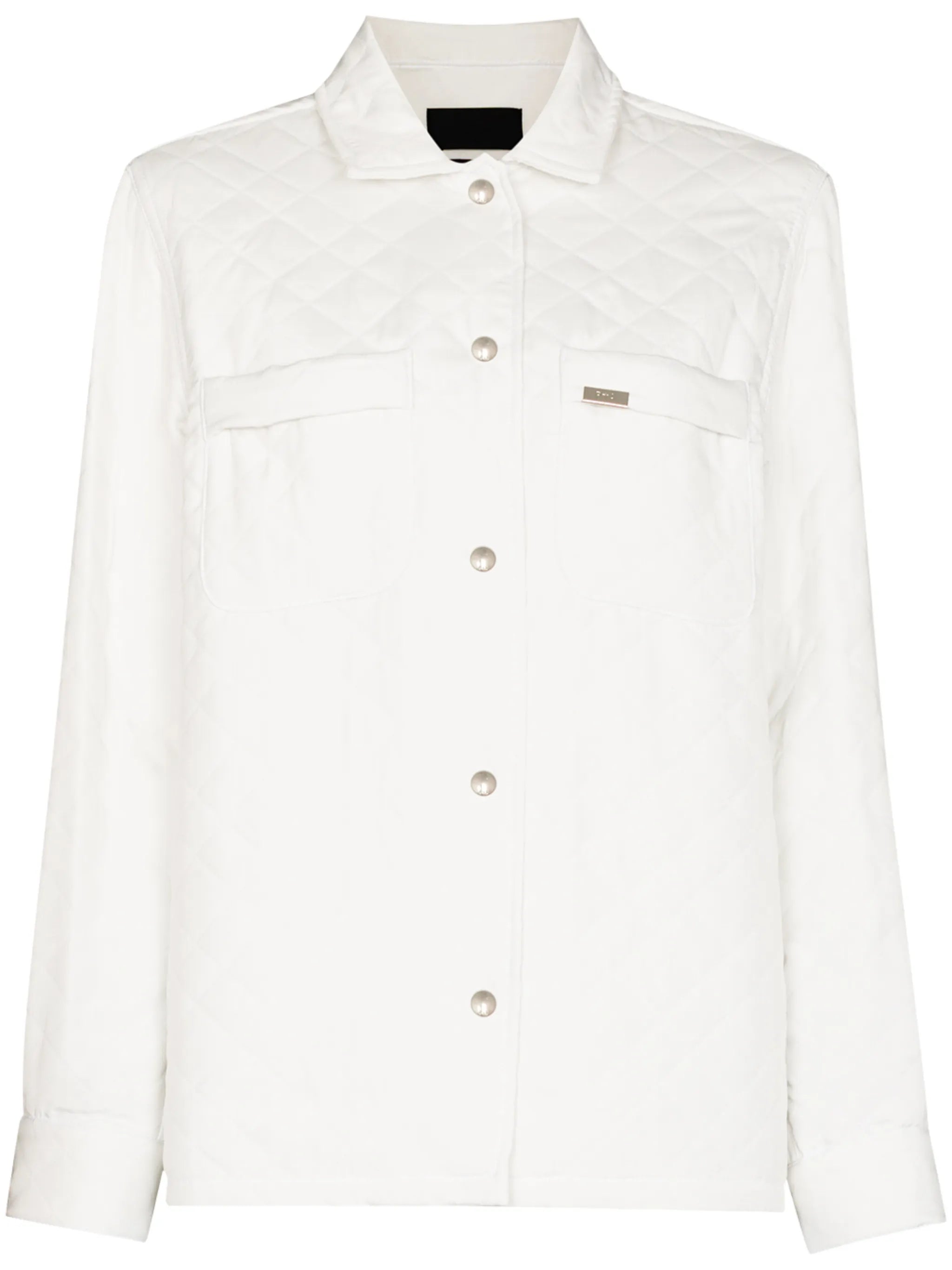 Barry quilted-panel shirt jacket