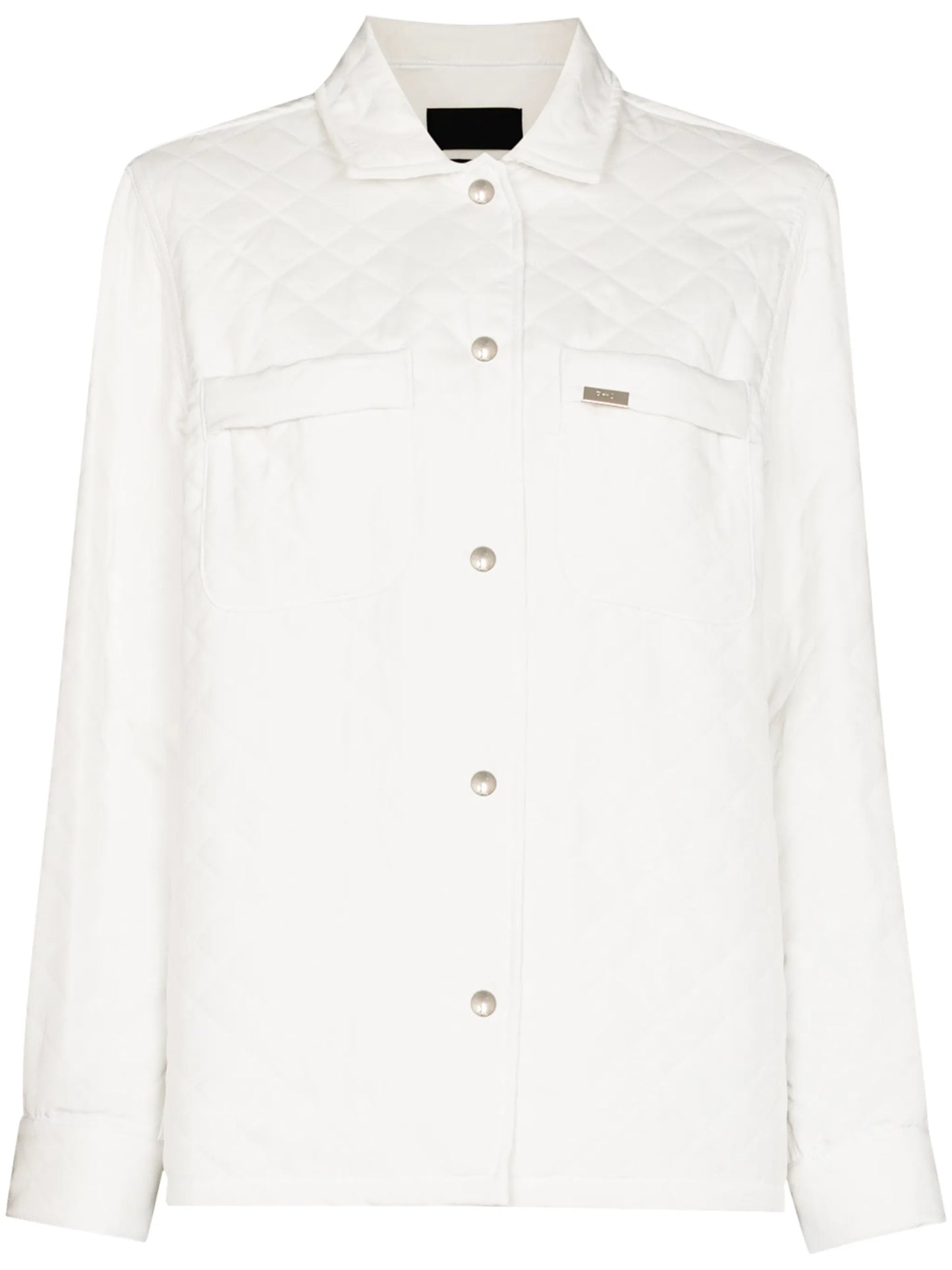 Barry quilted-panel shirt jacket