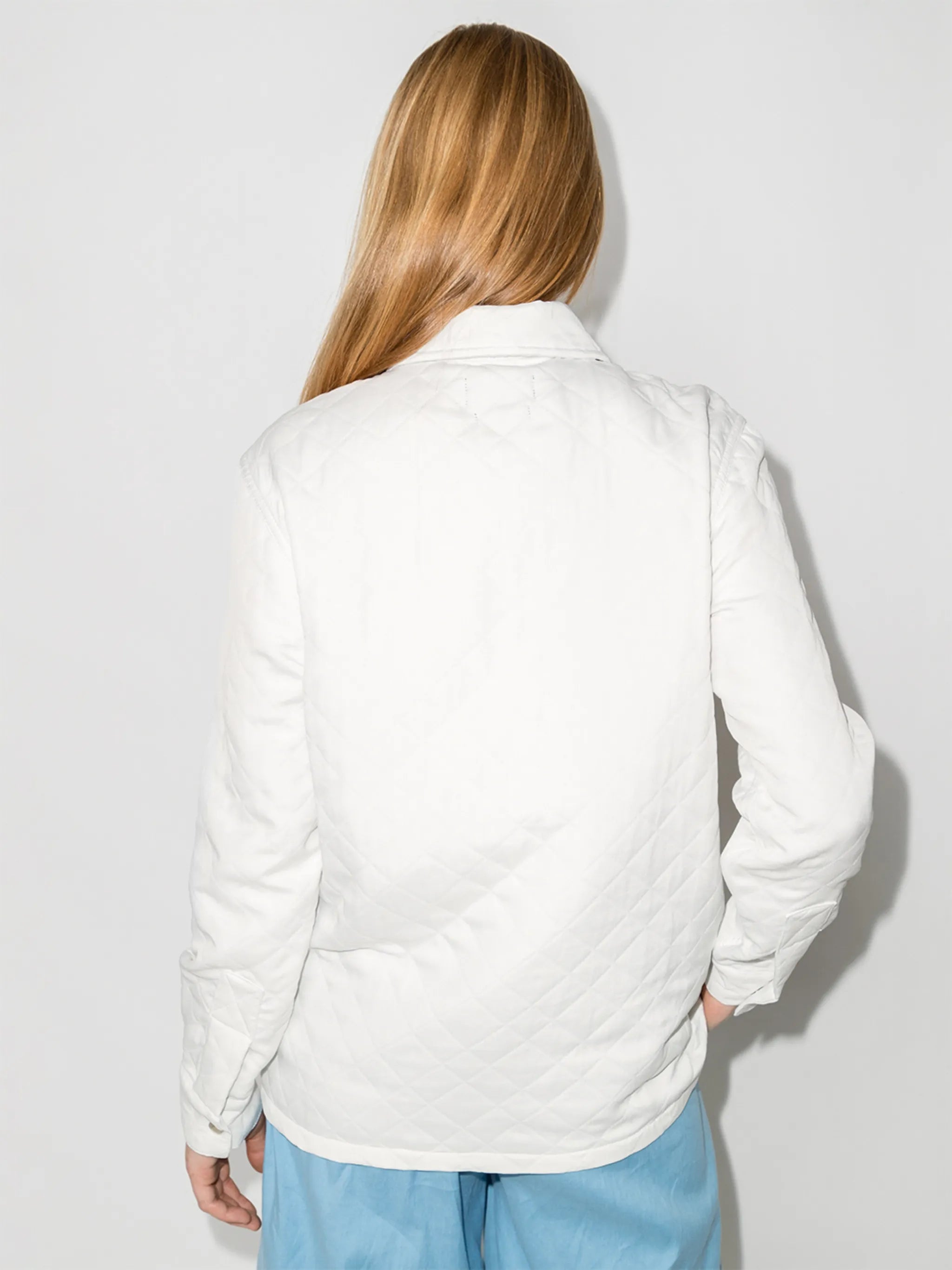 Barry quilted-panel shirt jacket