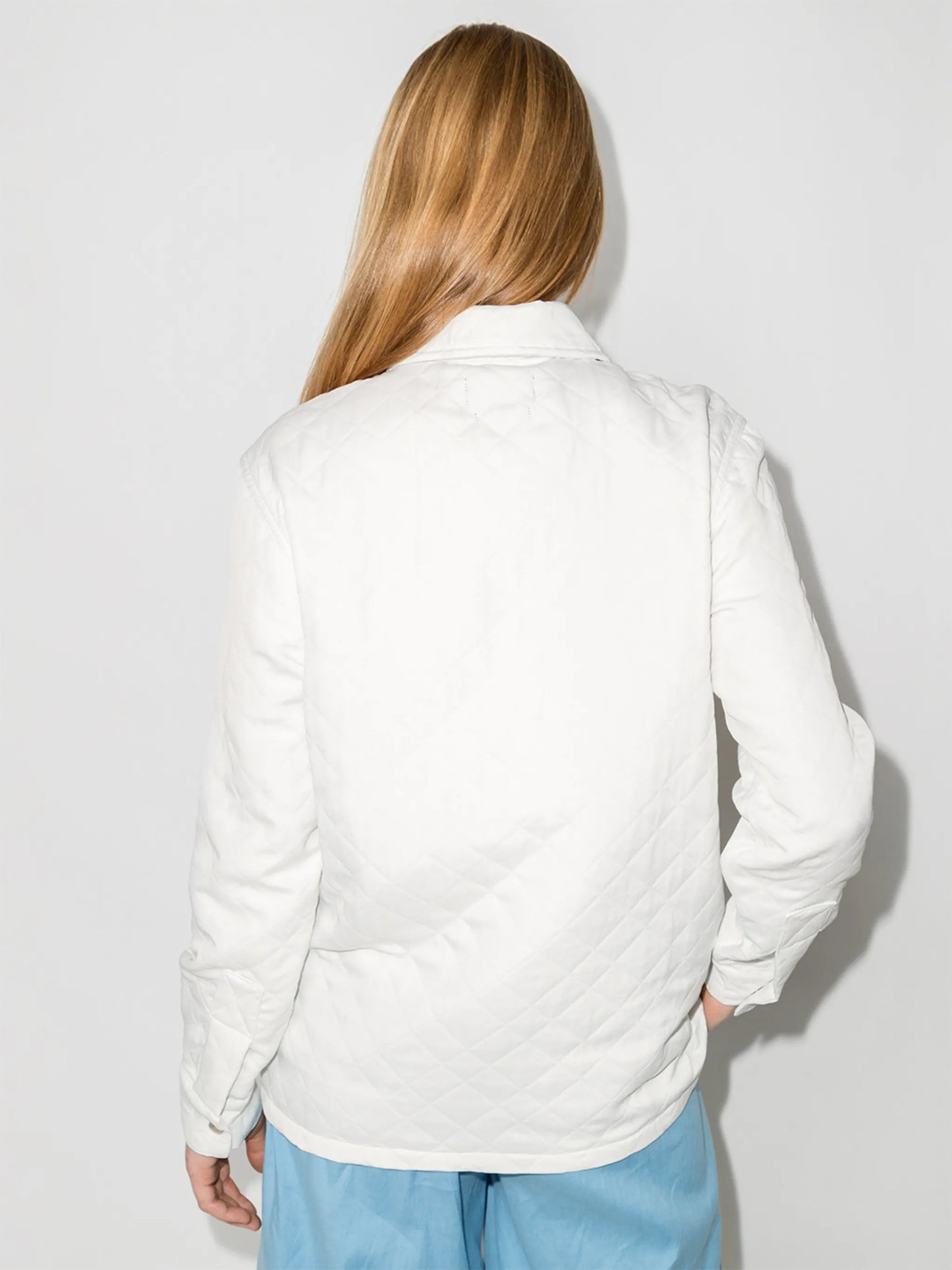 Barry quilted-panel shirt jacket