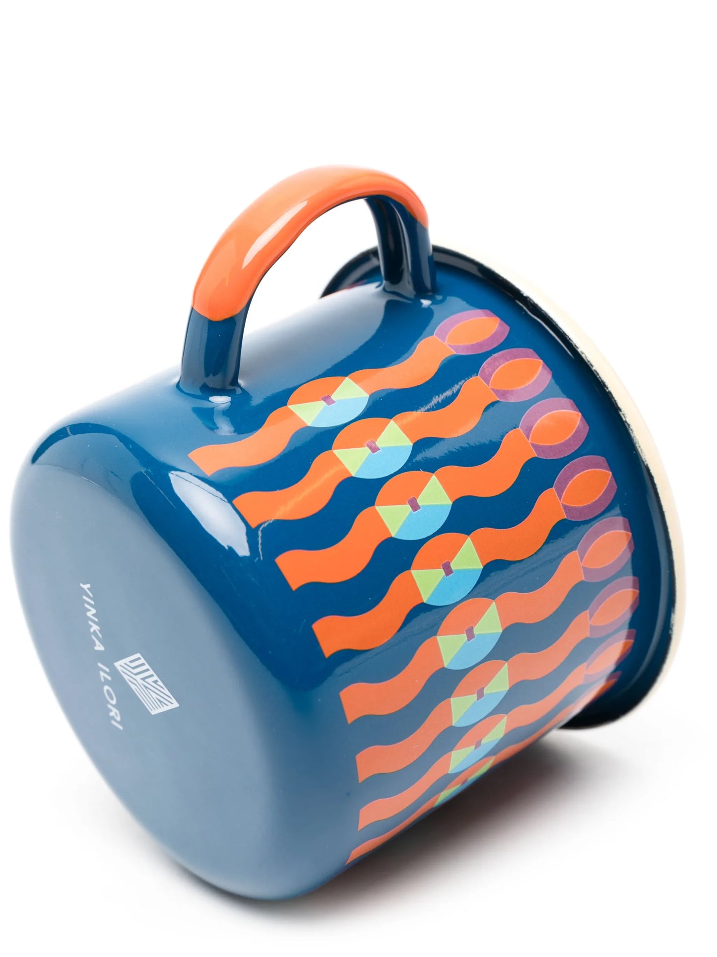 Omi geometric-pattern mug