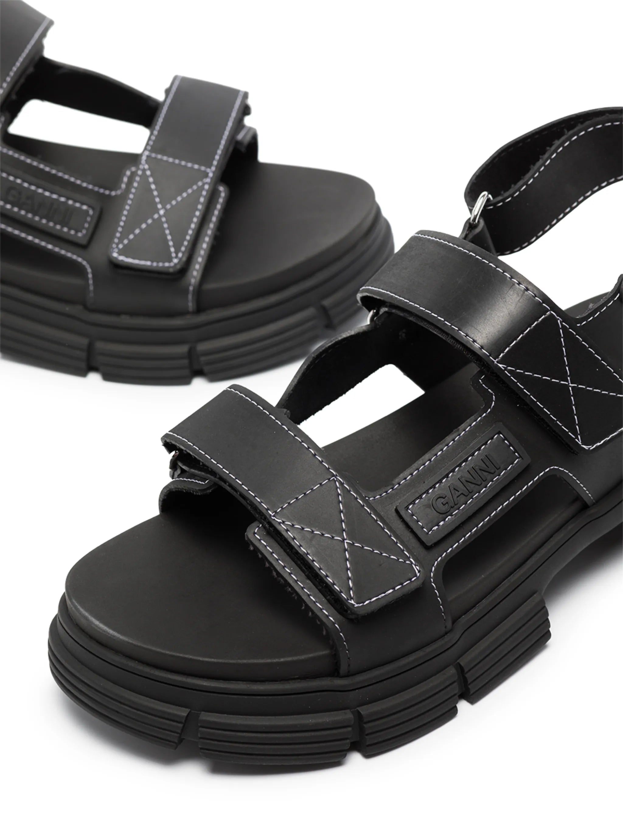 tread sole slingback sandals