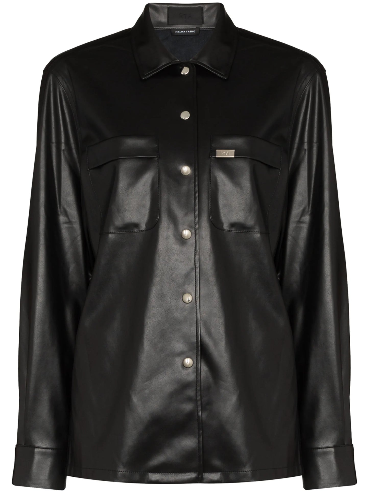 Barry faux-leather shirt