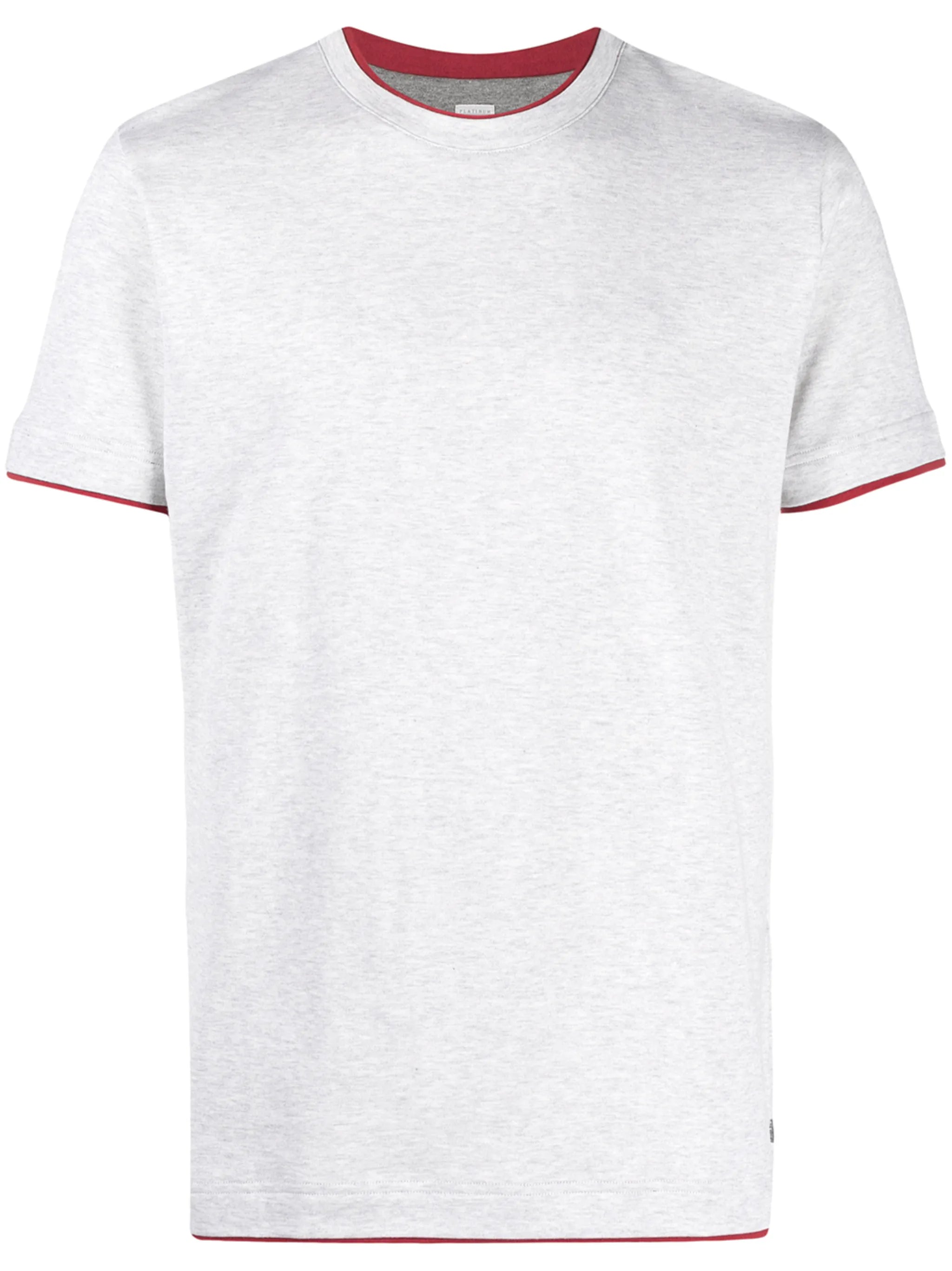 contrast-trim short-sleeve T-shirt