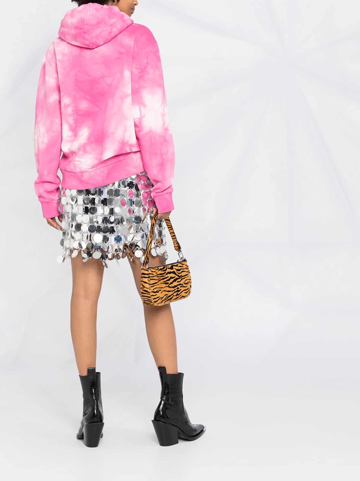 circular-discs mini skirt