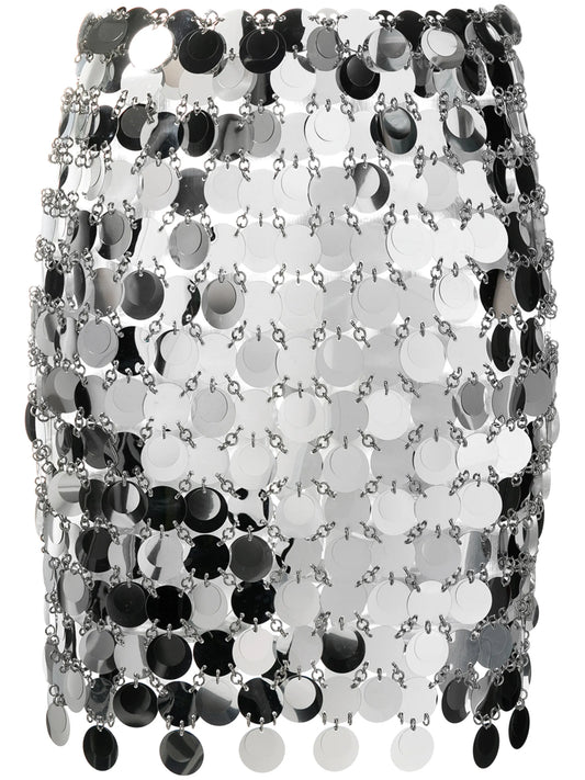 circular-discs mini skirt
