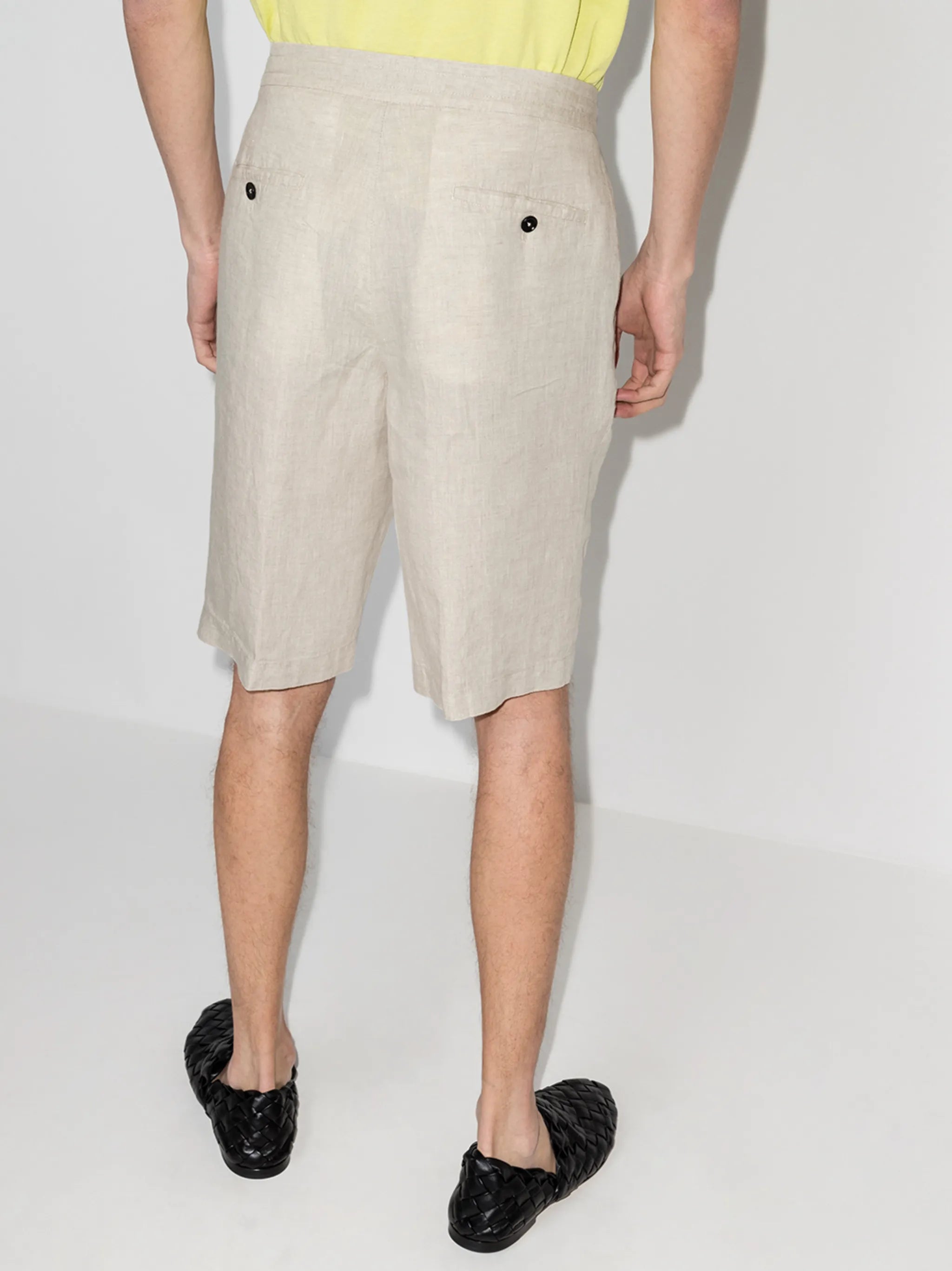 tailored knee length shorts