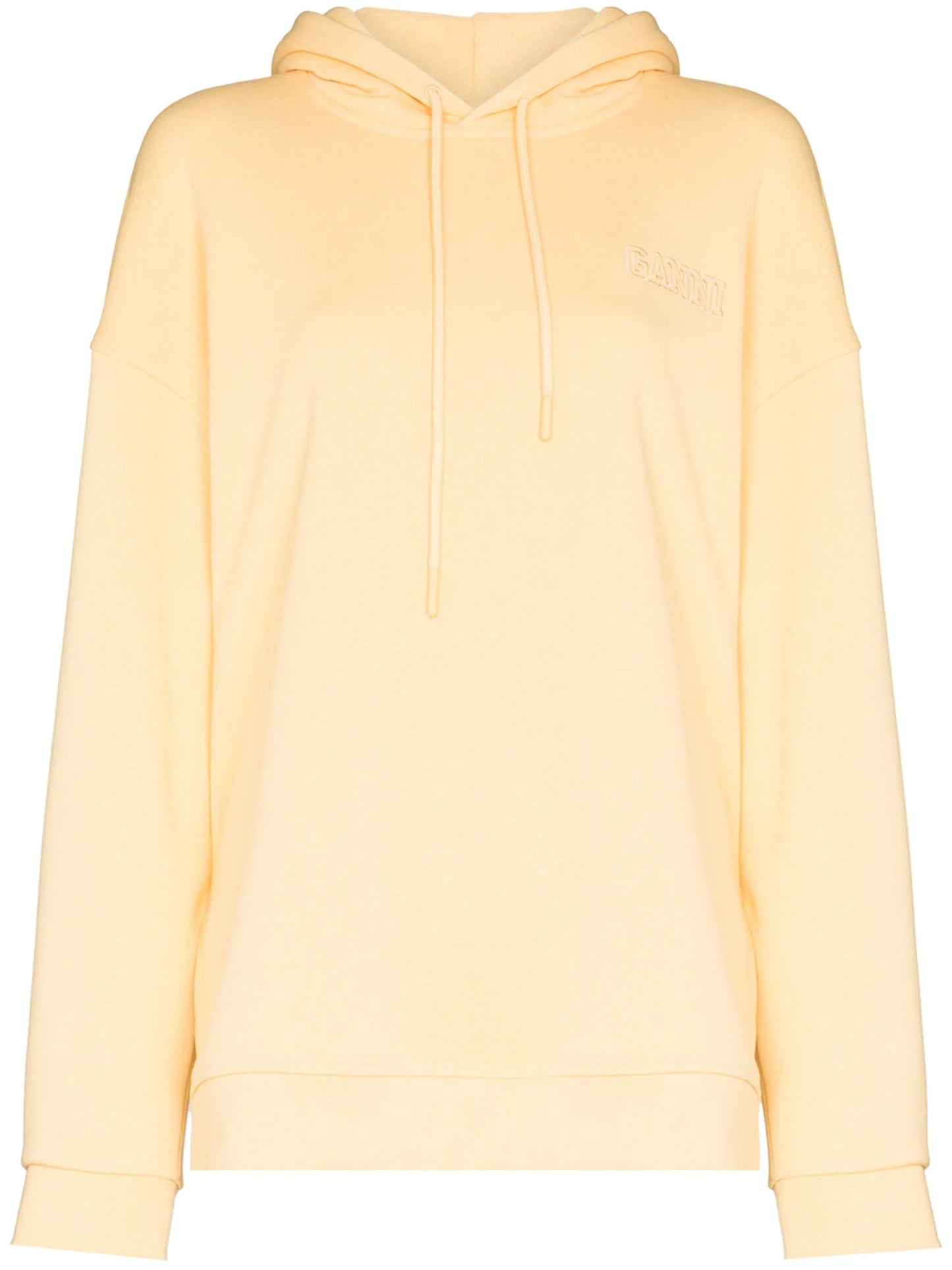 logo-embroidered oversized hoodie