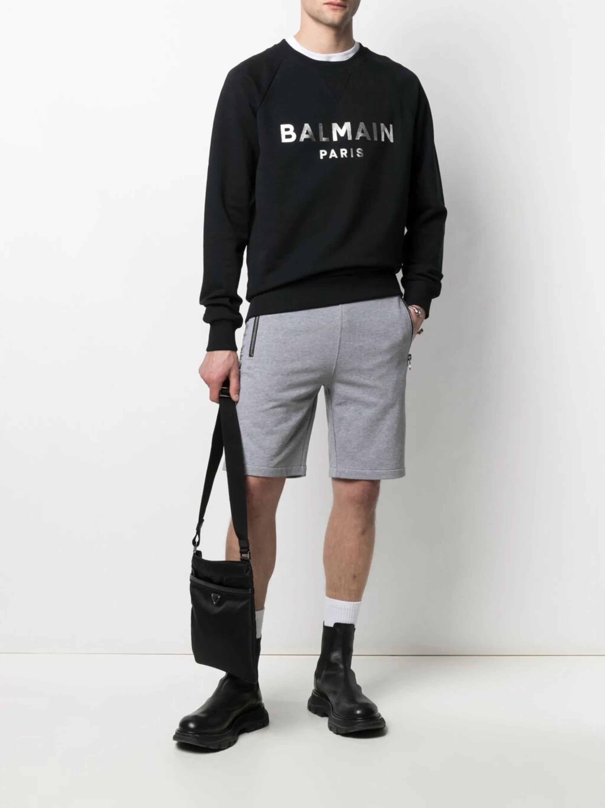 logo-print raglan sweatshirt