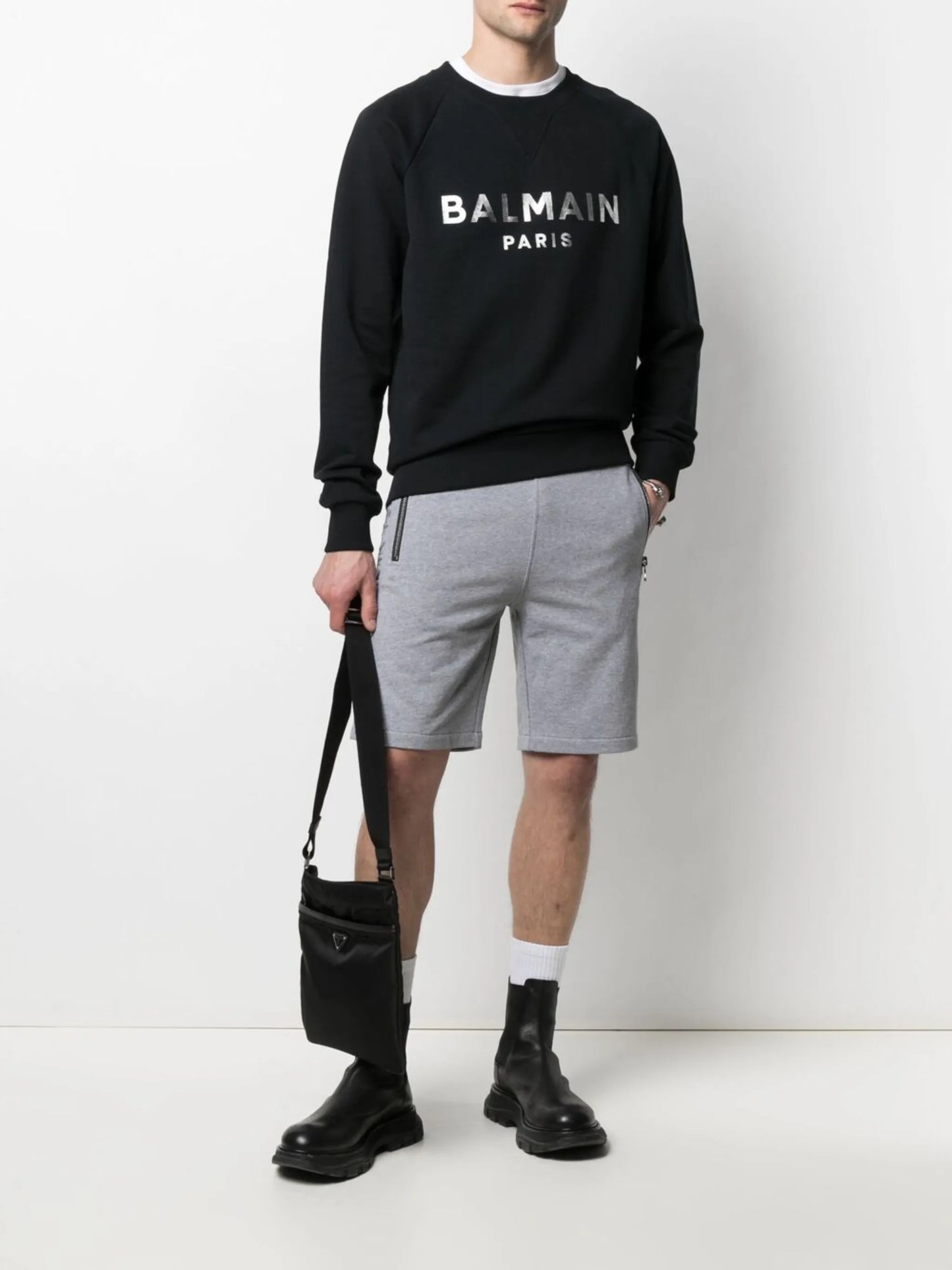 logo-print raglan sweatshirt