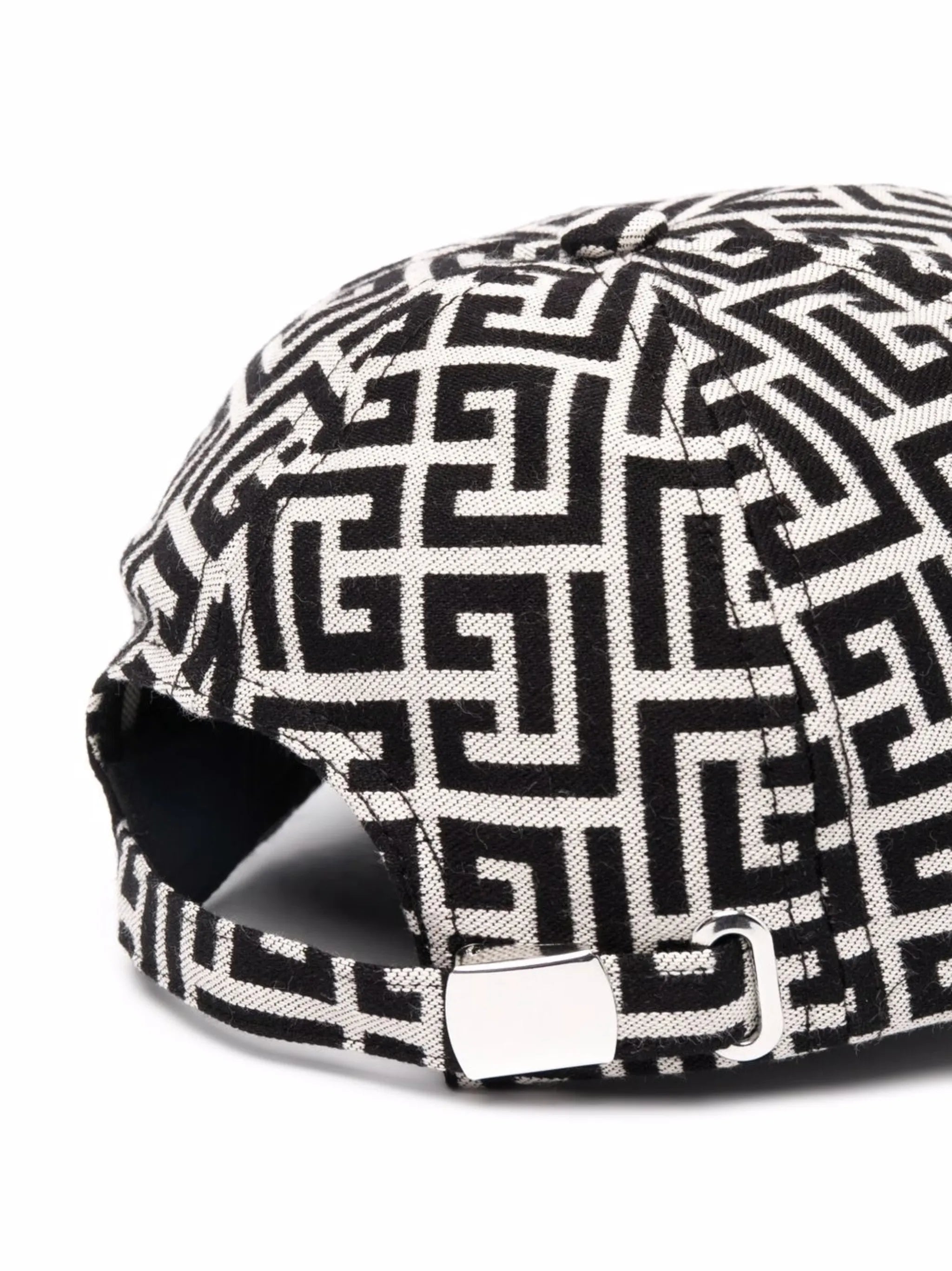 monogram print baseball hat