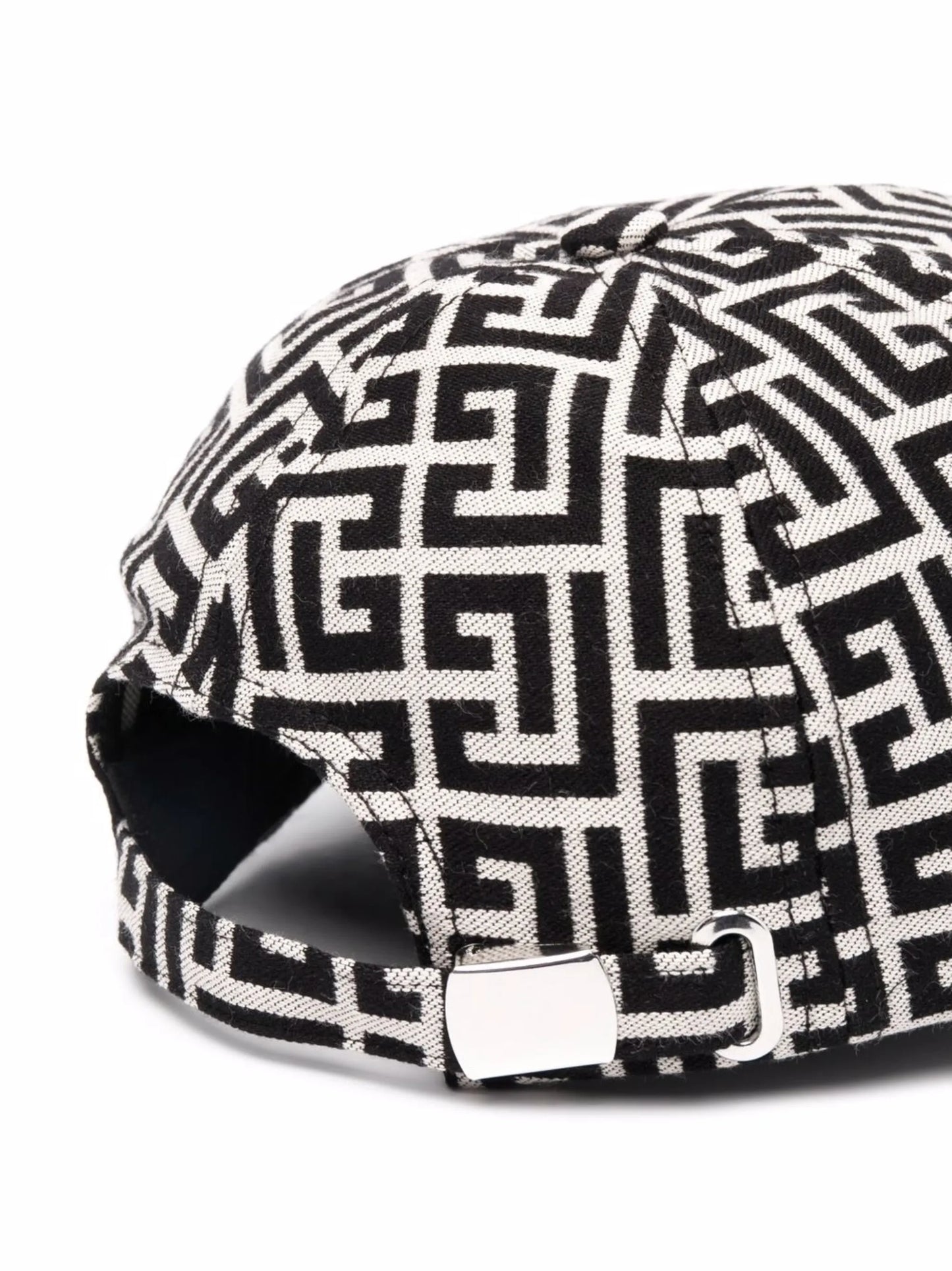 monogram print baseball hat