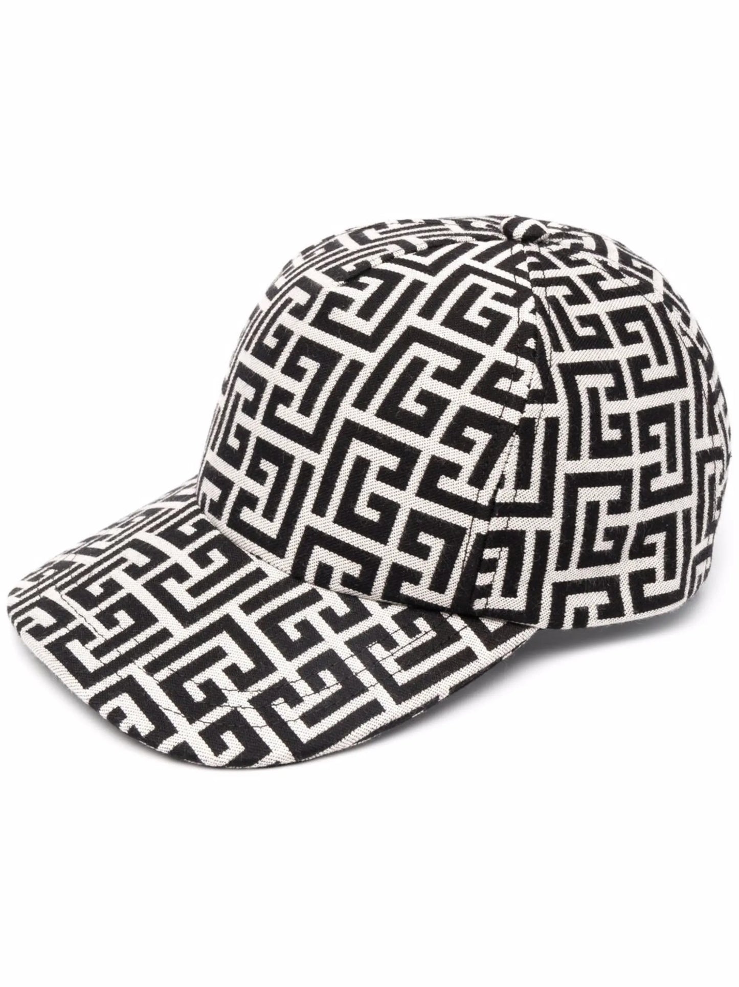 monogram print baseball hat
