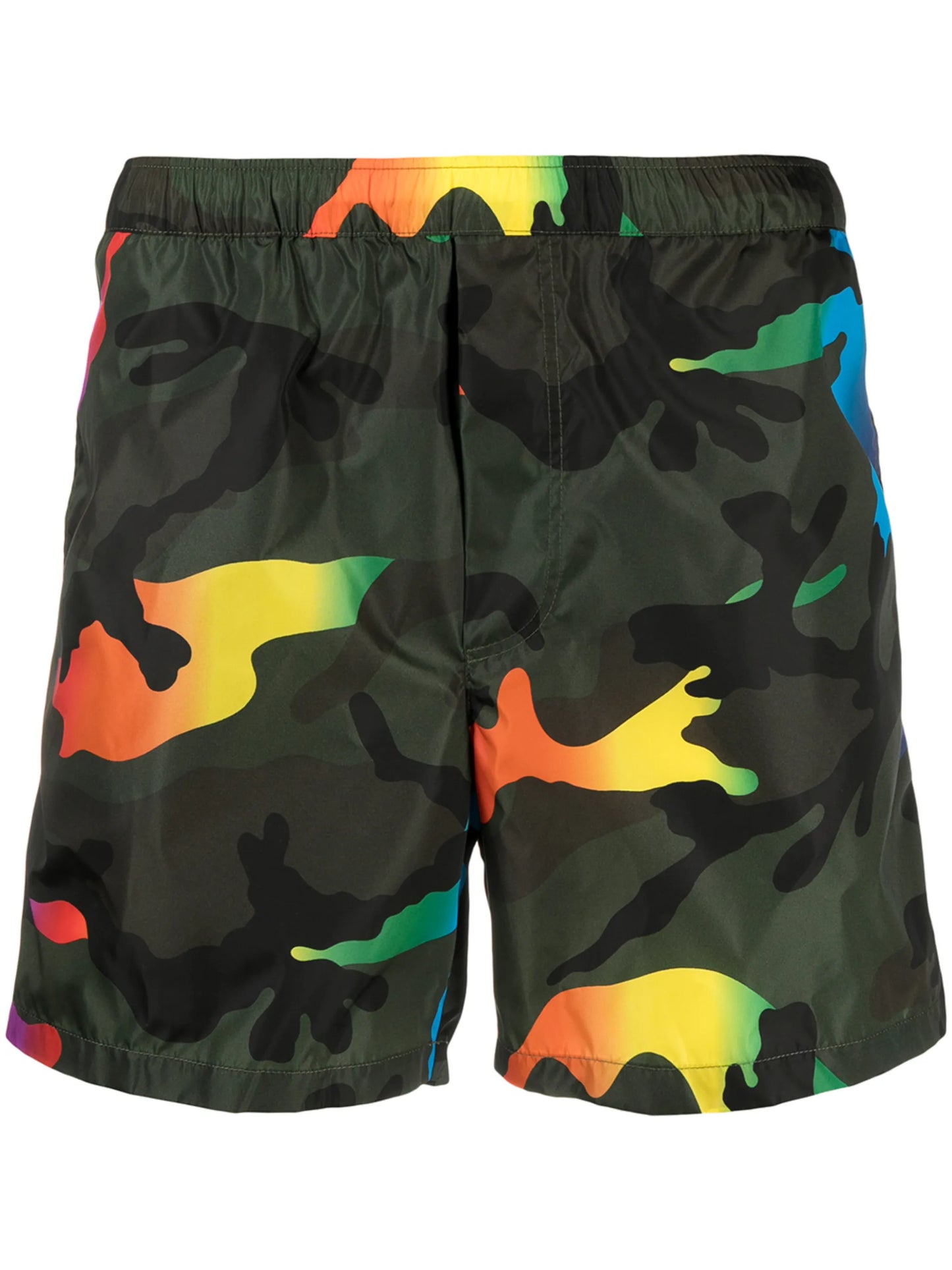 camouflage-print swim shorts
