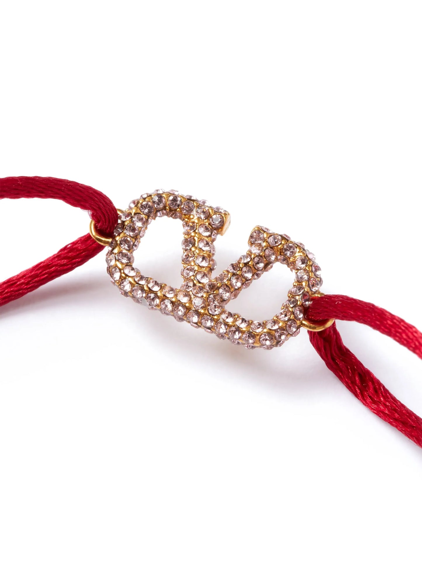 adjustable VLOGO encrusted bracelet