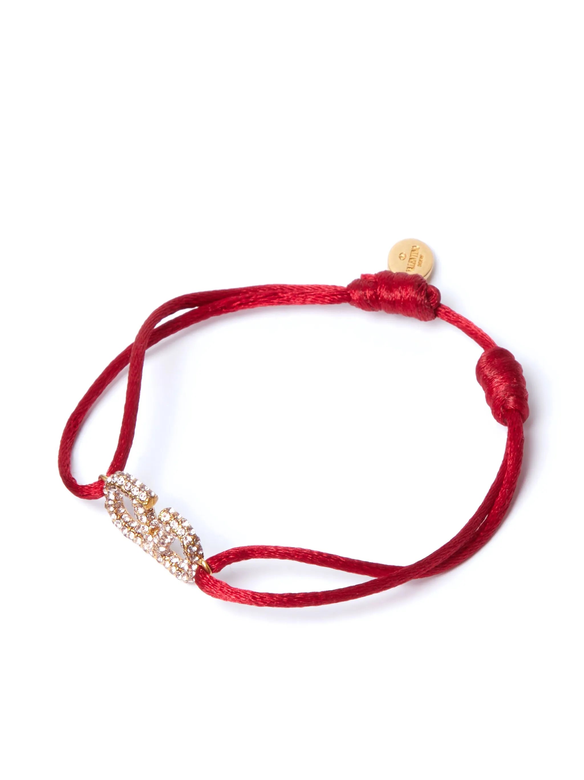 adjustable VLOGO encrusted bracelet