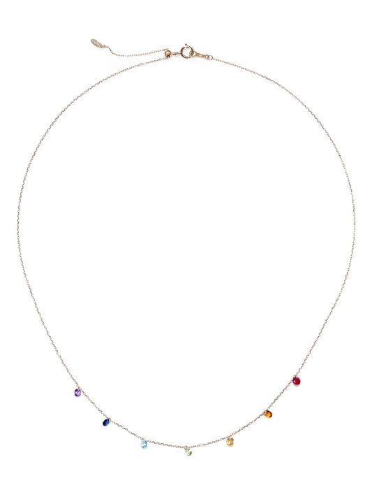 18kt yellow gold 7 Chakras necklace
