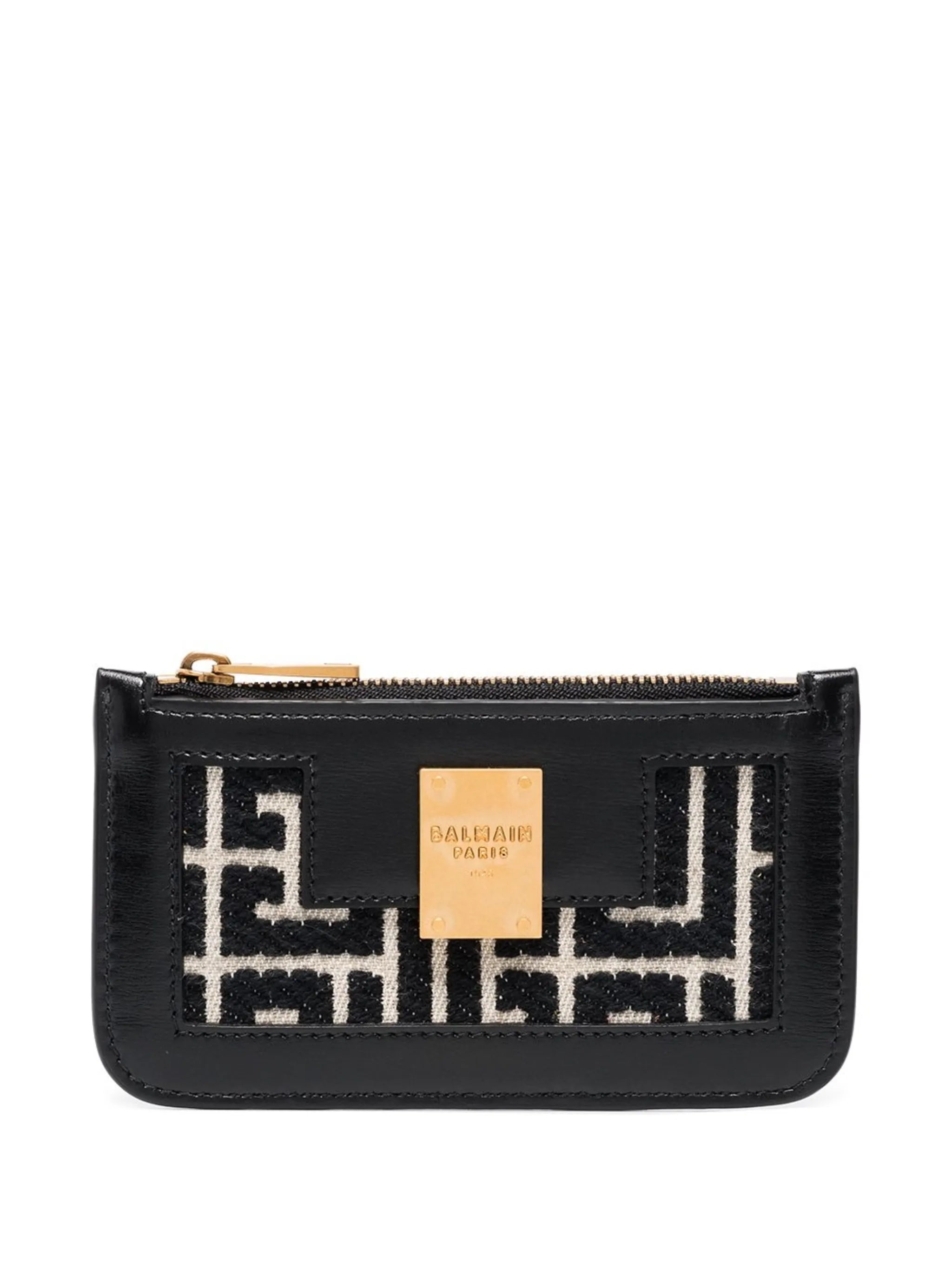 monogram jacquard cardholder