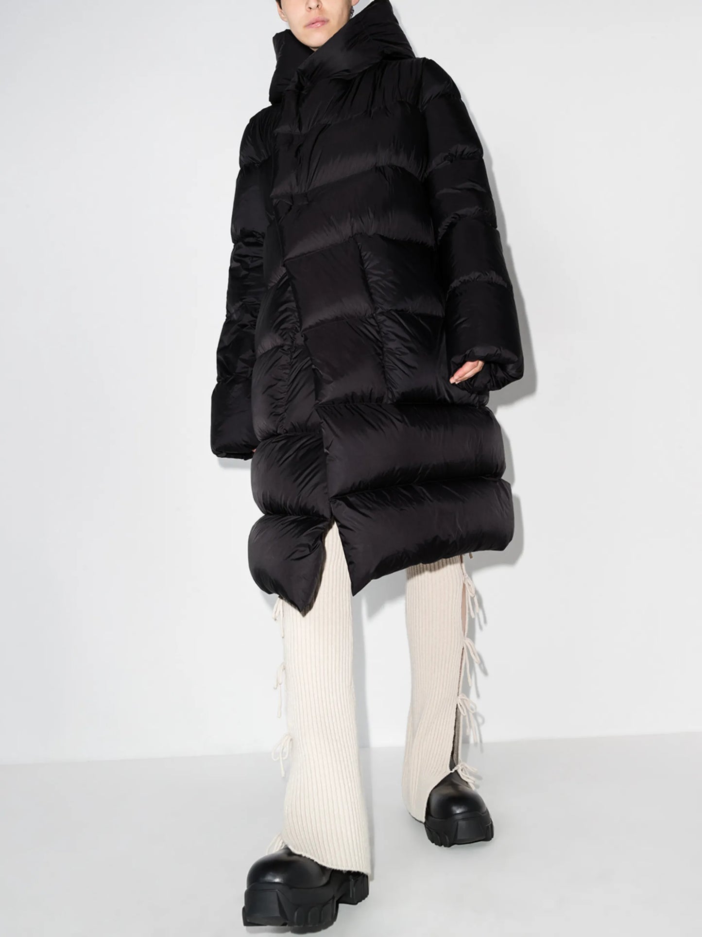 hooded puffer coat