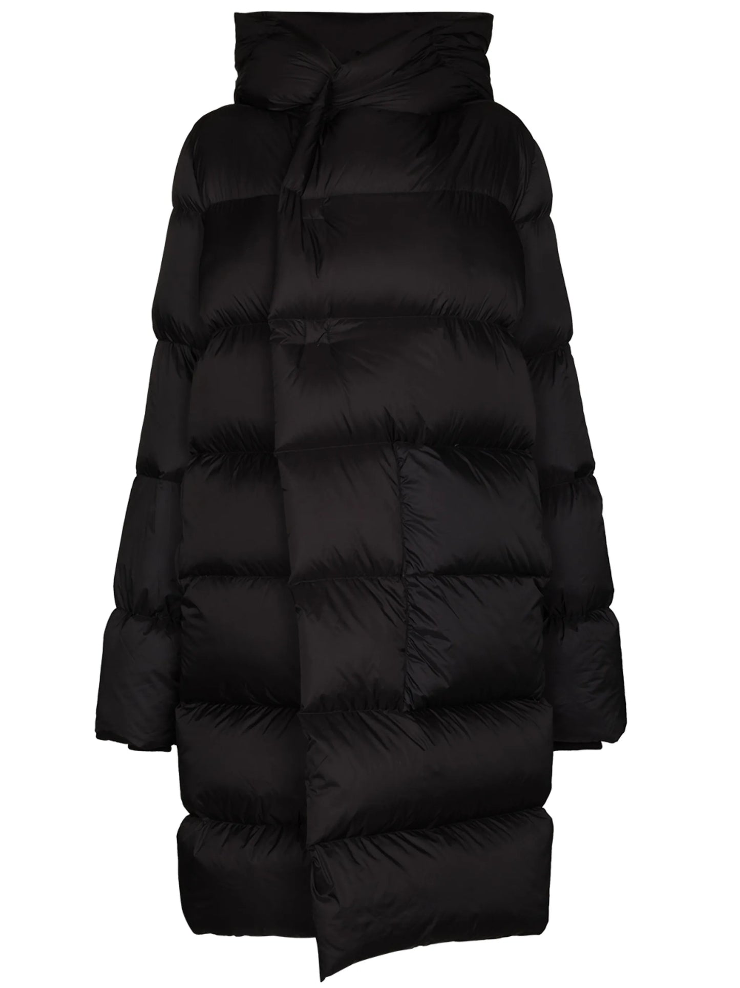 hooded puffer coat