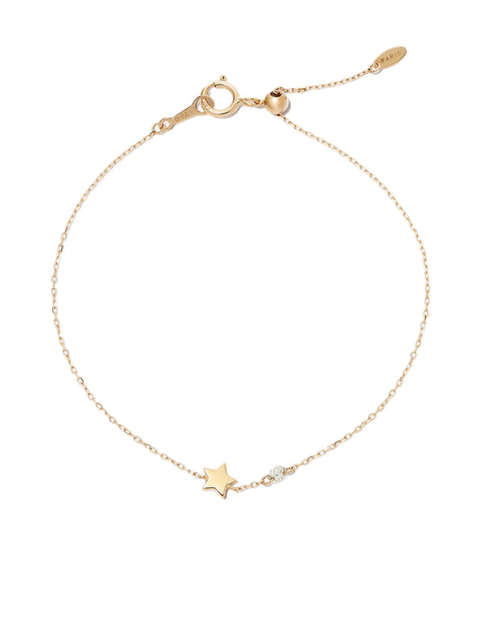 18kt yellow gold Star diamond bracelet