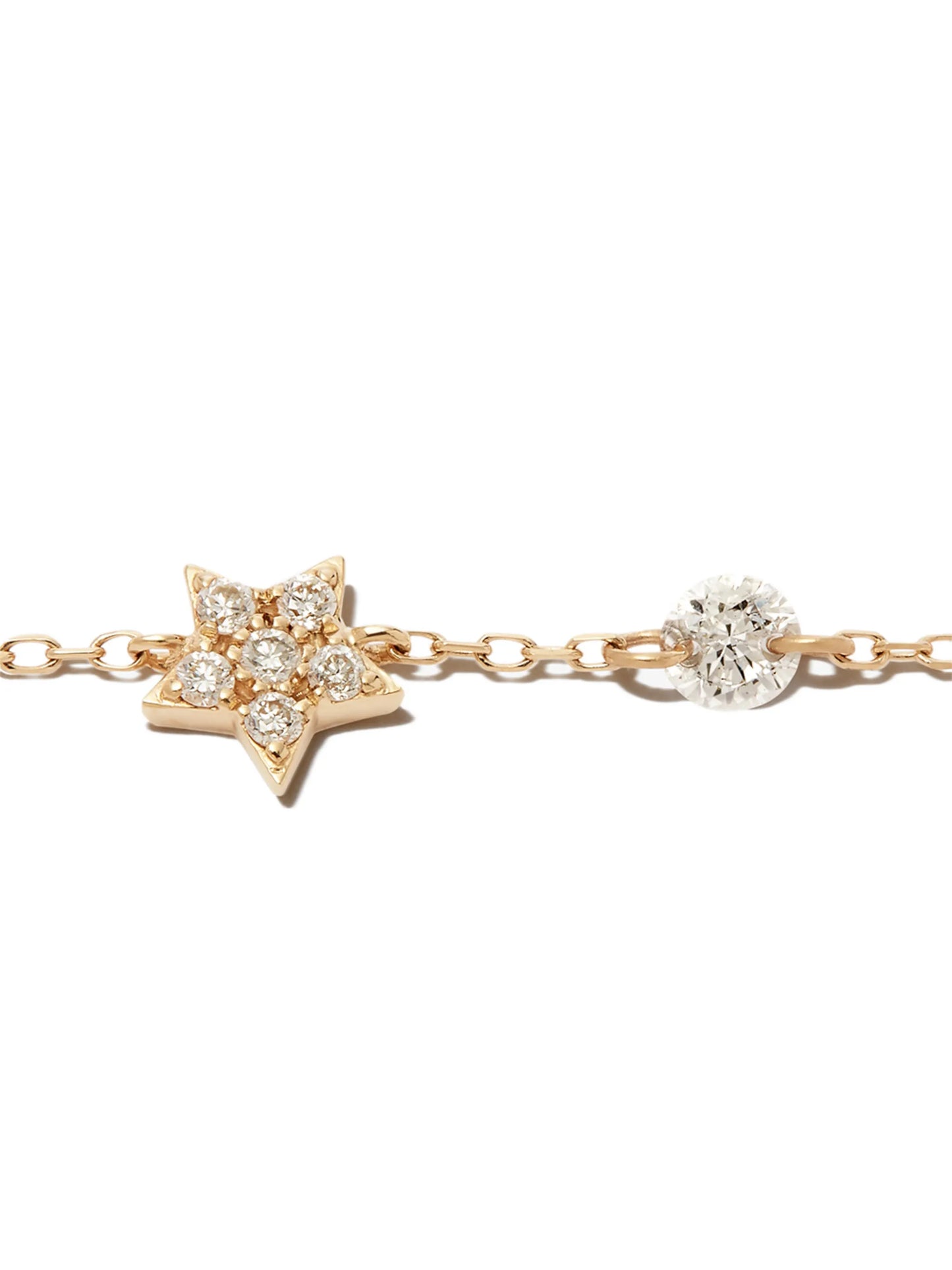 18kt yellow gold Star diamond bracelet