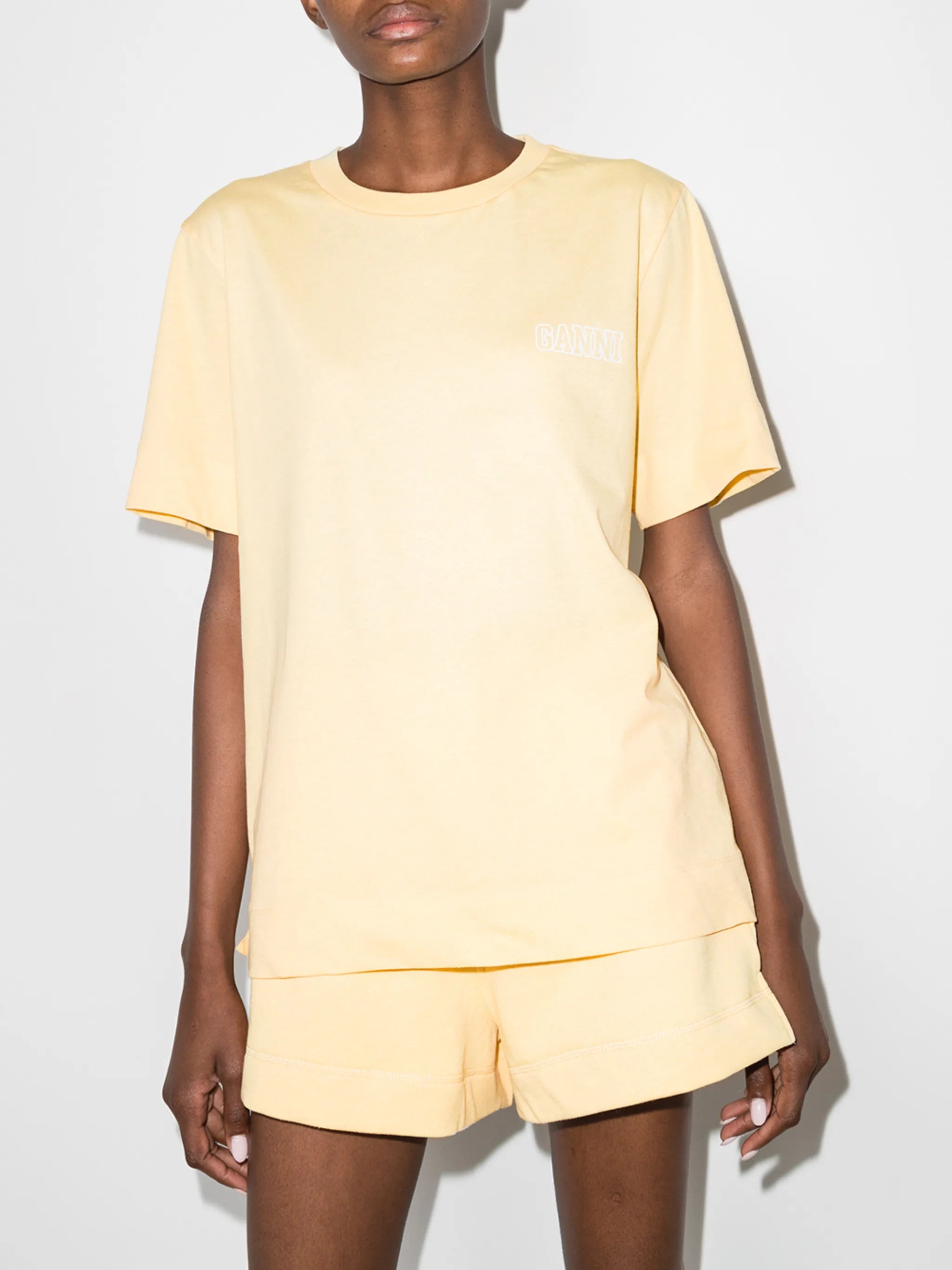 logo-embroidered crew neck T-shirt