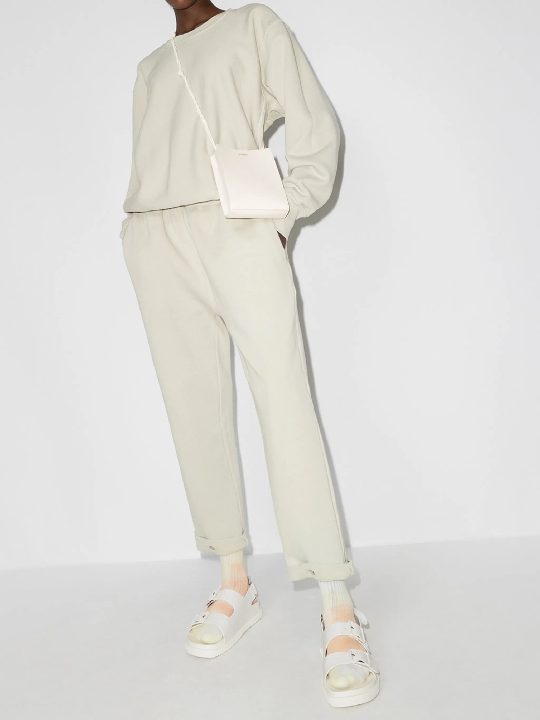 cropped tapered trackpants