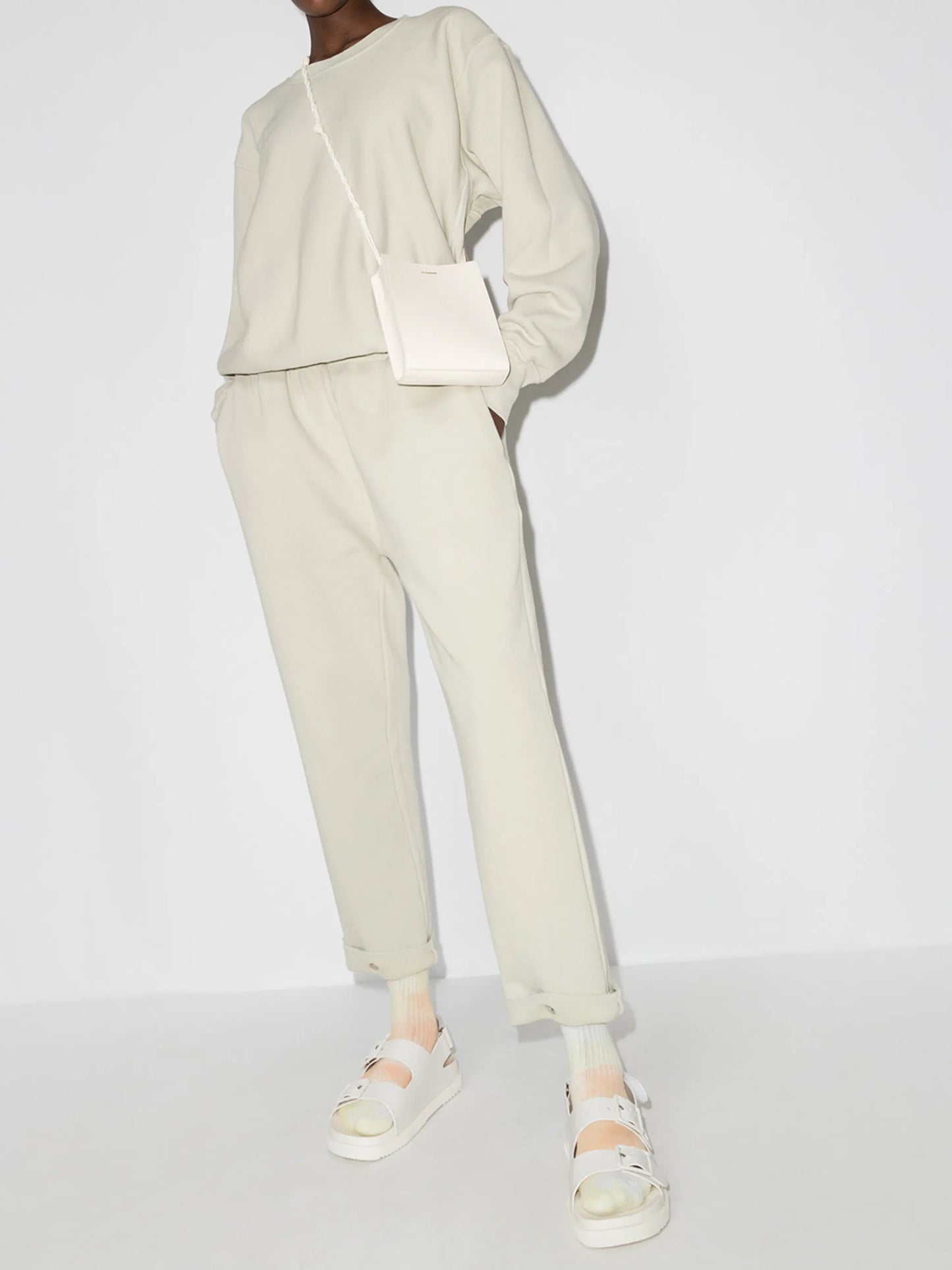 cropped tapered trackpants