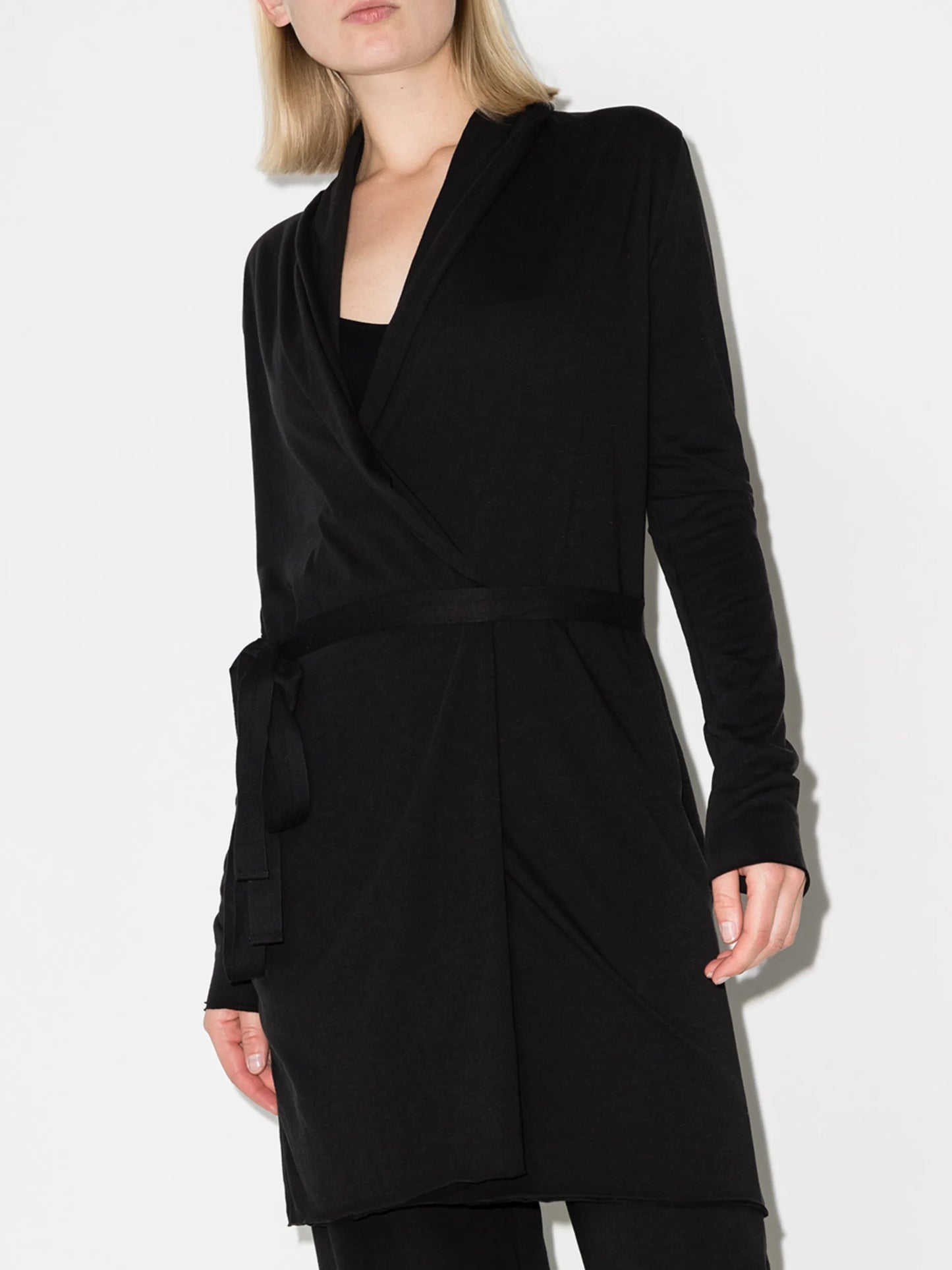 Pima cotton tie-waist robe