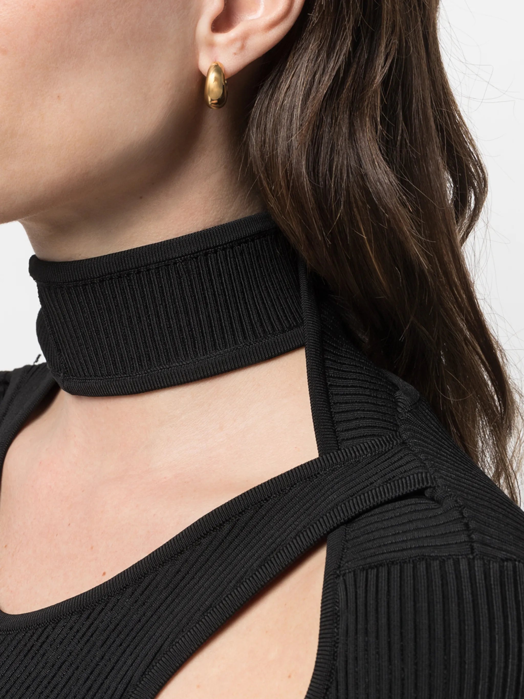Ice small hoop earrings