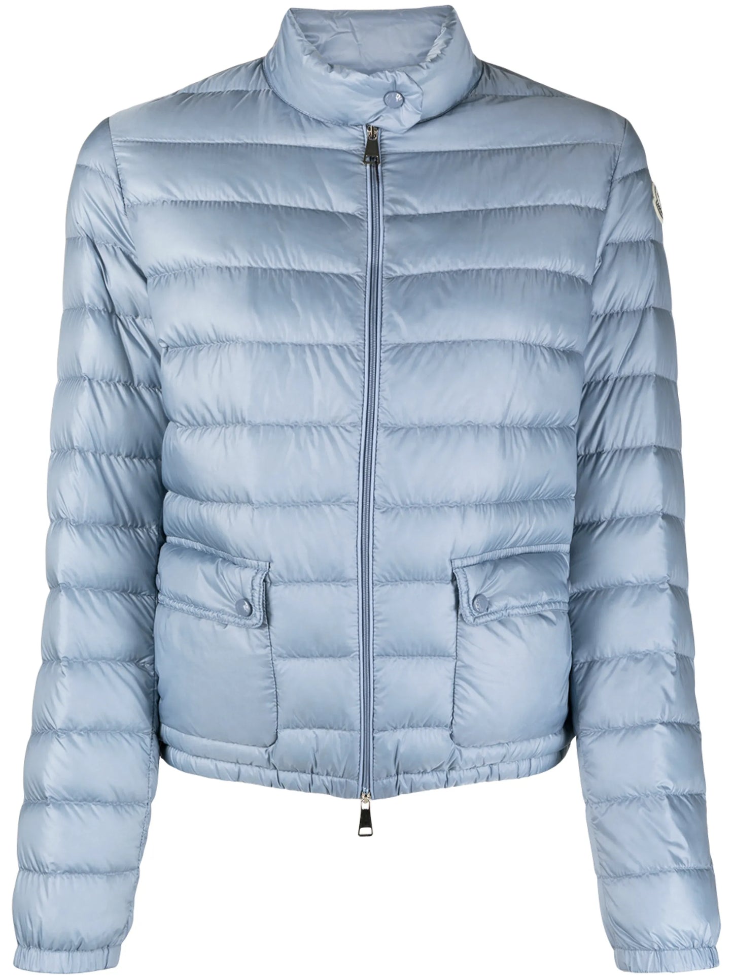cropped quilted zipped jacket
