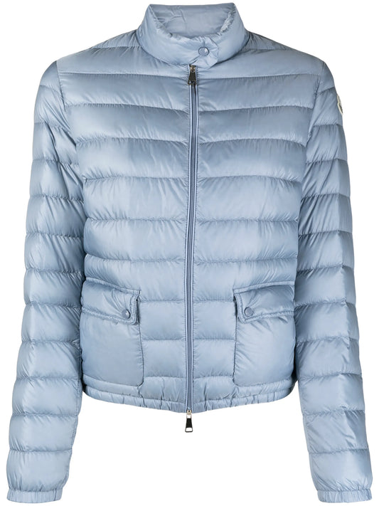 cropped quilted zipped jacket
