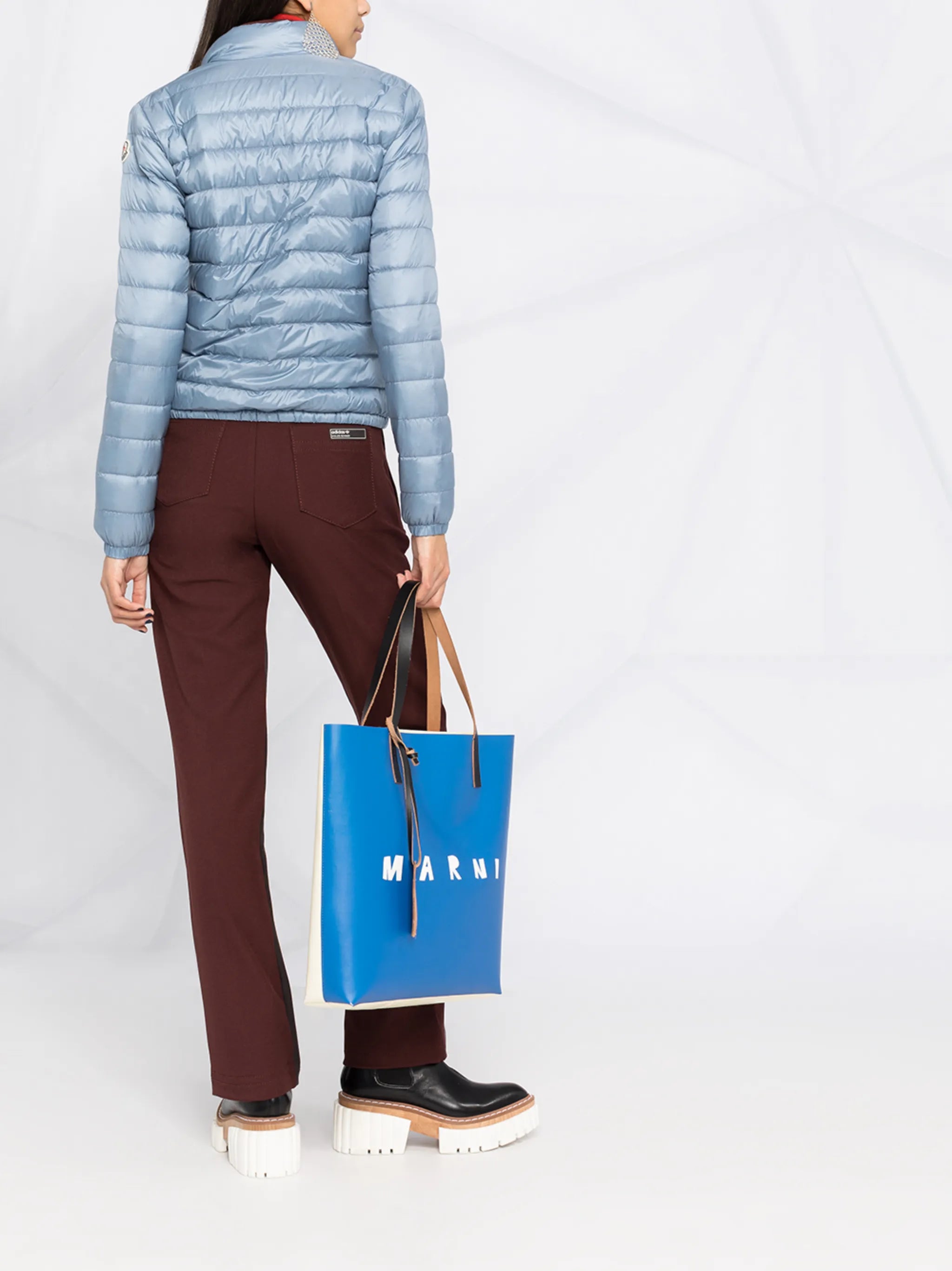 cropped quilted zipped jacket