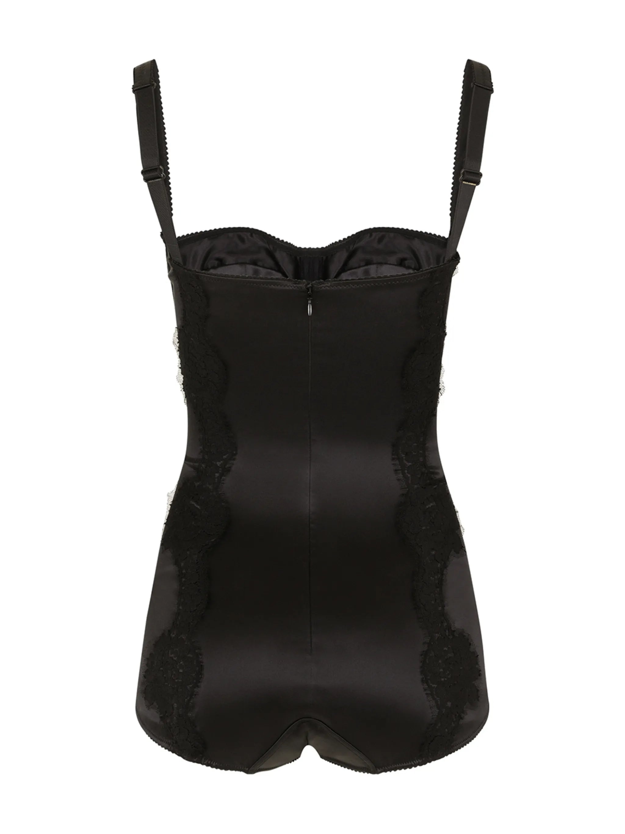 lace-detail balconette bodysuit