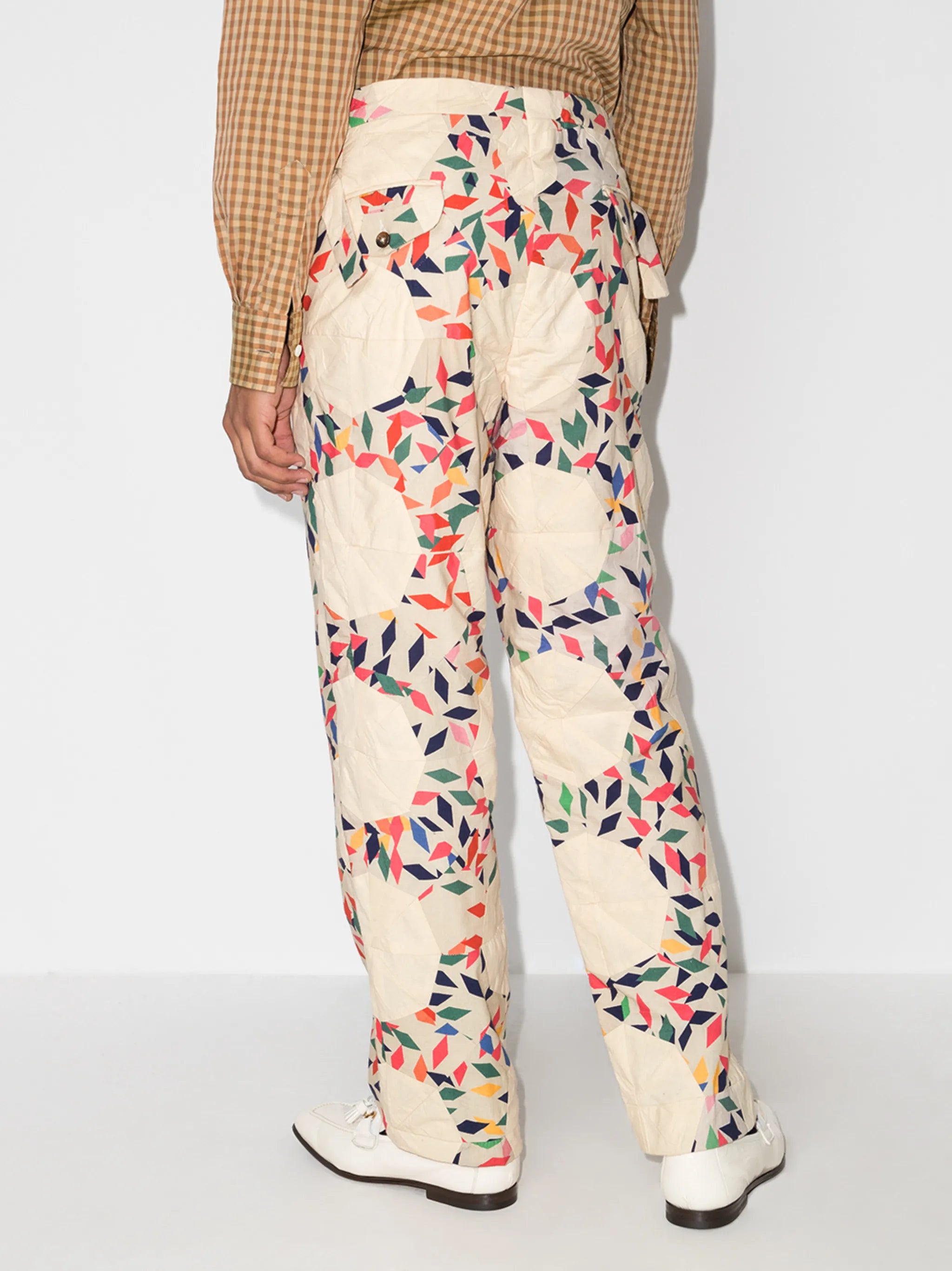 all-over print trousers