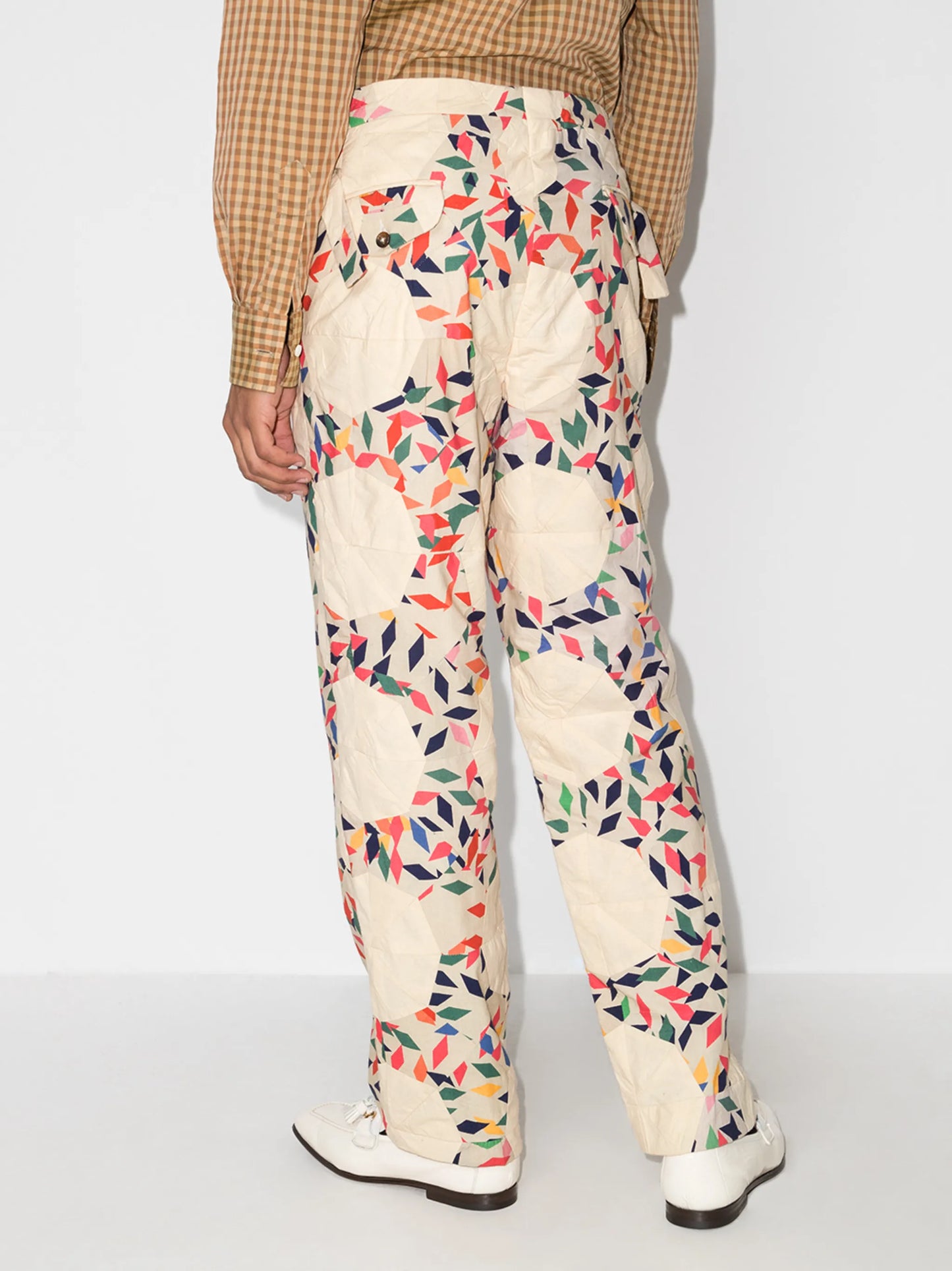 all-over print trousers