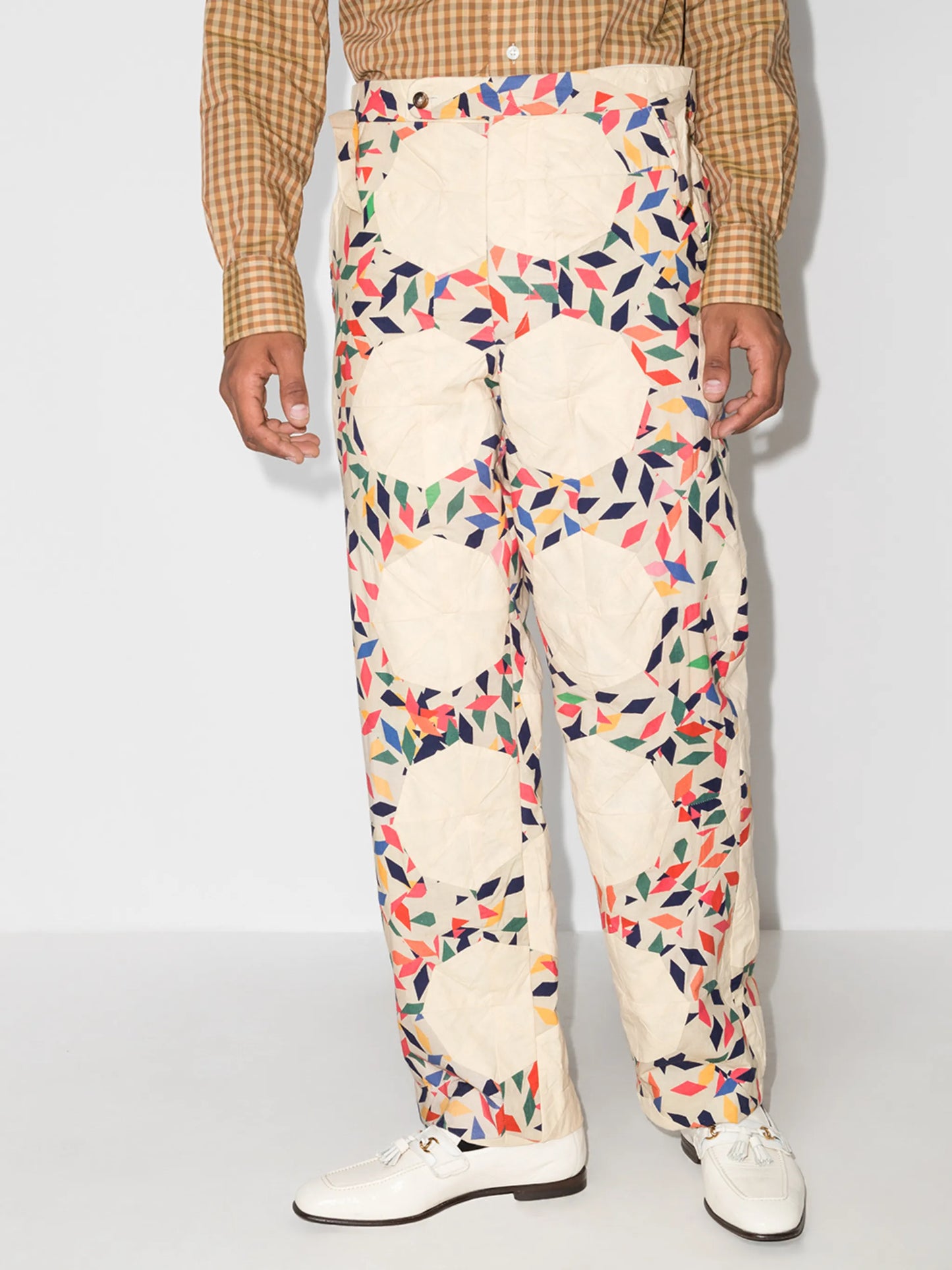 all-over print trousers