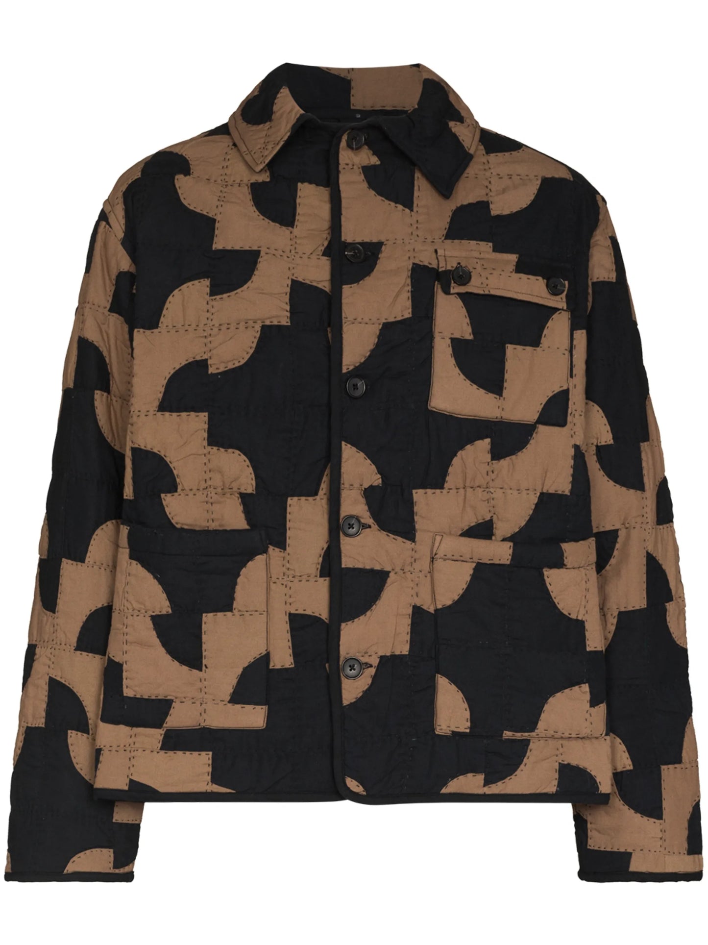 Drunkards quilted patchwork jacket