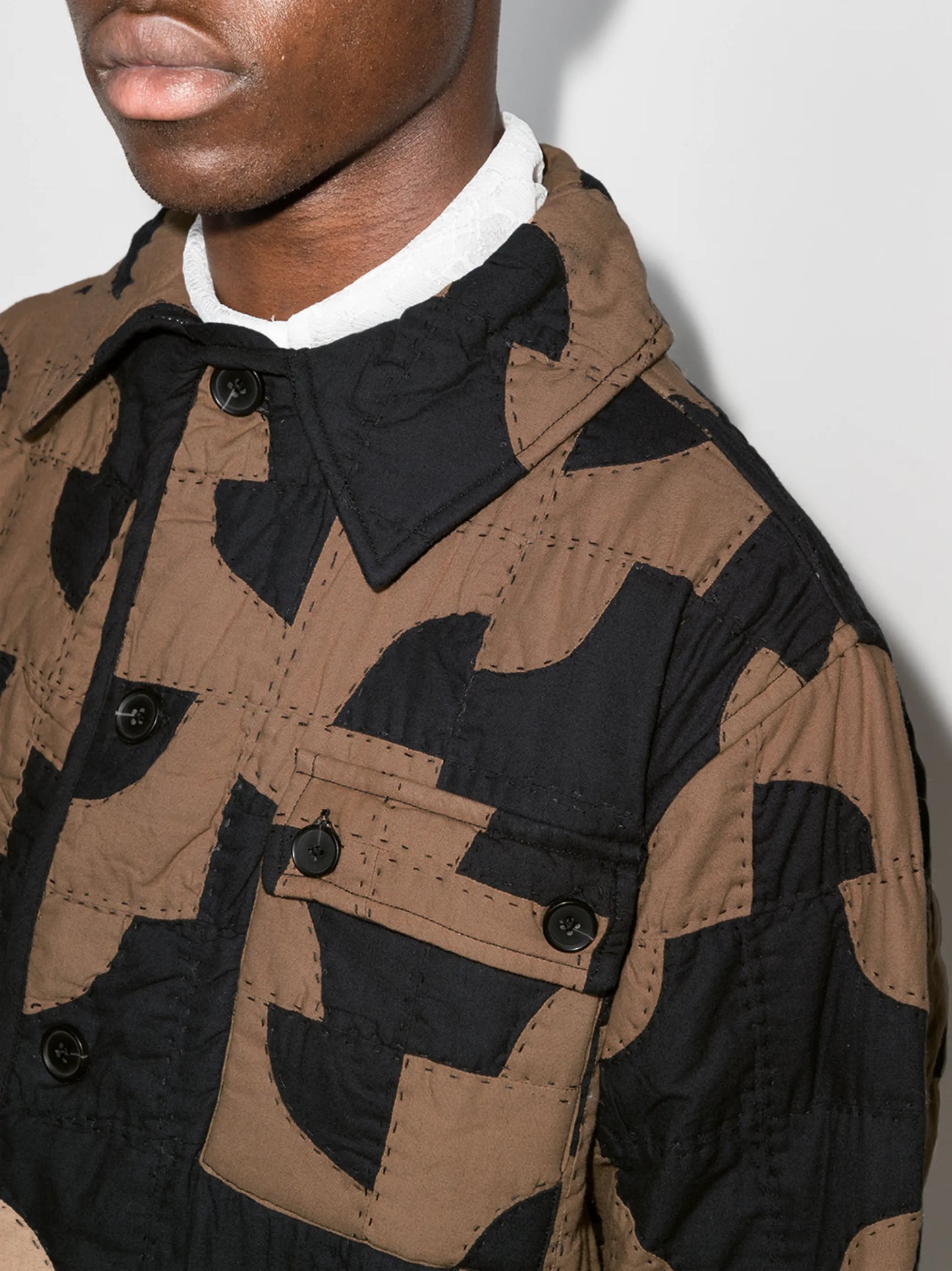 Drunkards quilted patchwork jacket