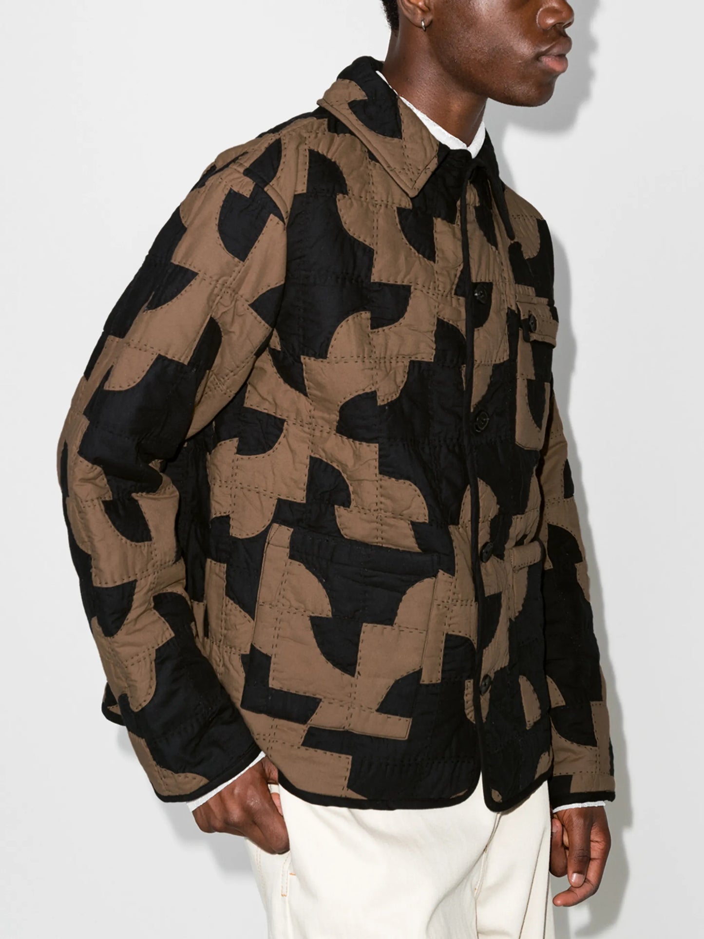Drunkards quilted patchwork jacket