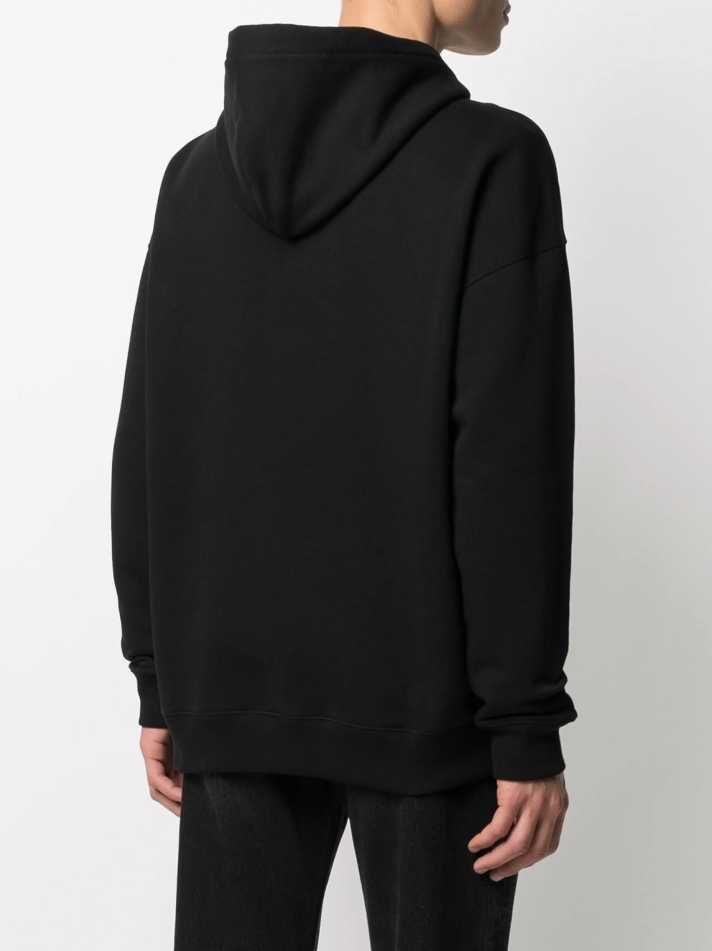 metallic Latex Logo hoodie