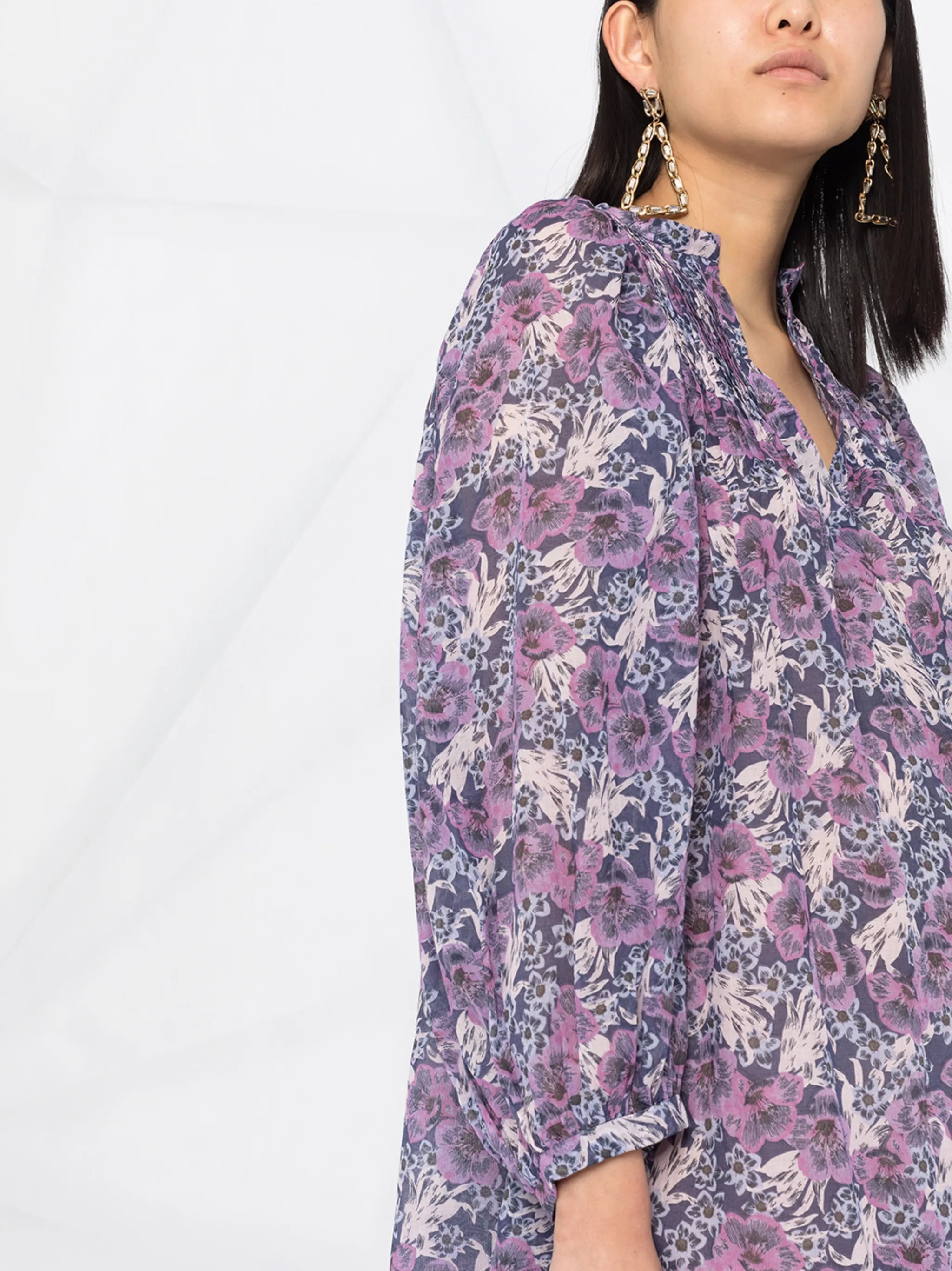 Virginie floral print mini dress