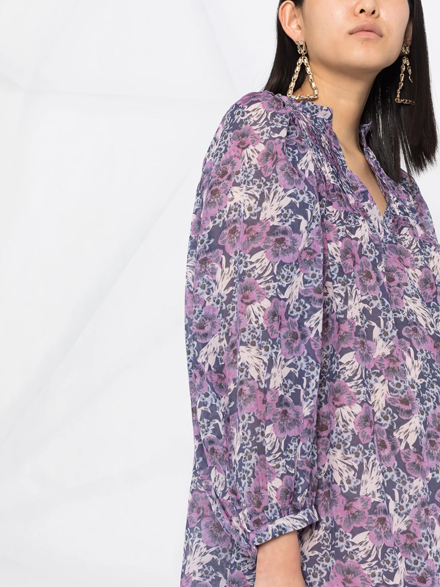 Virginie floral print mini dress
